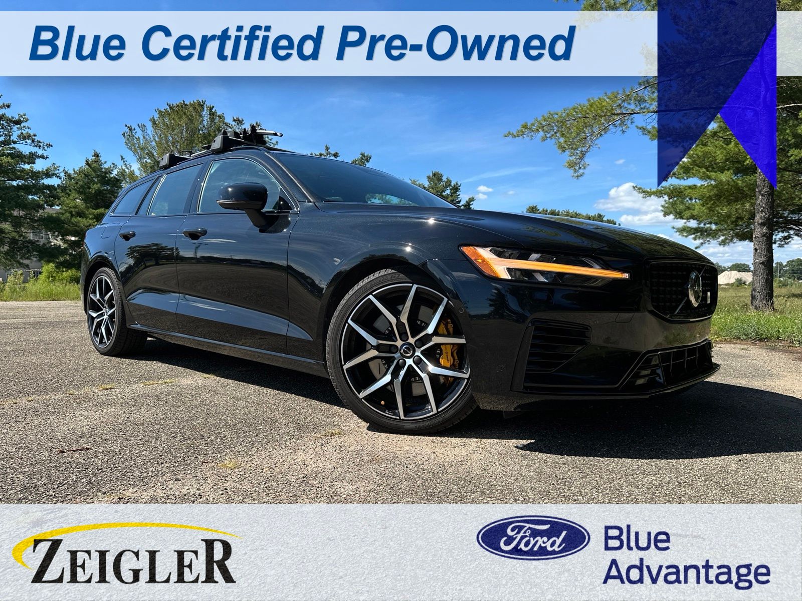 Onyx Black Metallic 2024 Volvo V60 Hybrid Plug-in Wagon All-Wheel Drive Automatic