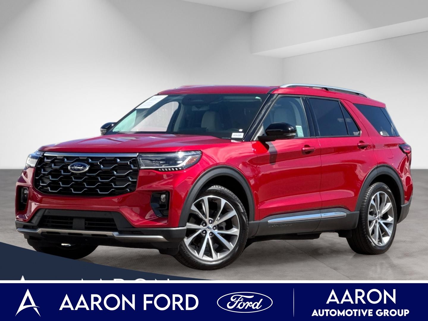 Red Metallic 2025 Ford Explorer SUV / Crossover Rear-Wheel Drive Automatic
