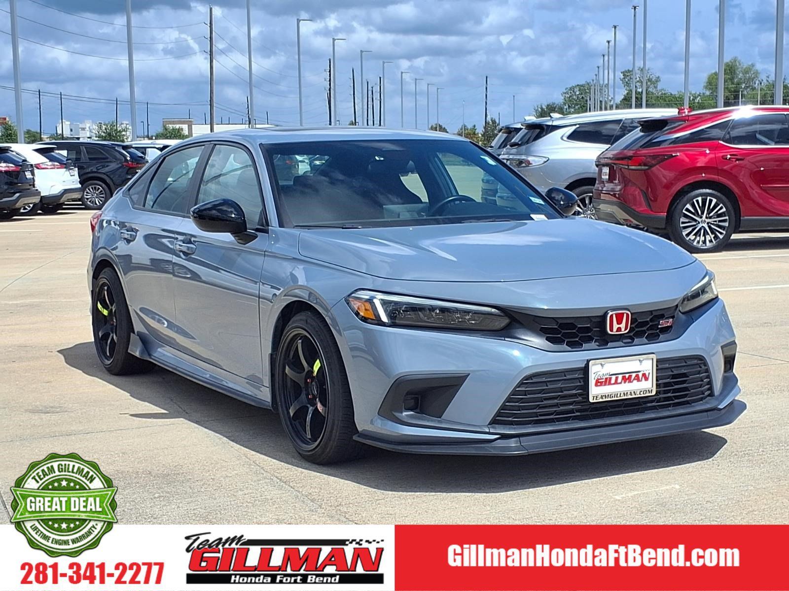 Sonic Gray Pearl 2023 Honda Civic Sedan Front-Wheel Drive 6-Speed Manual