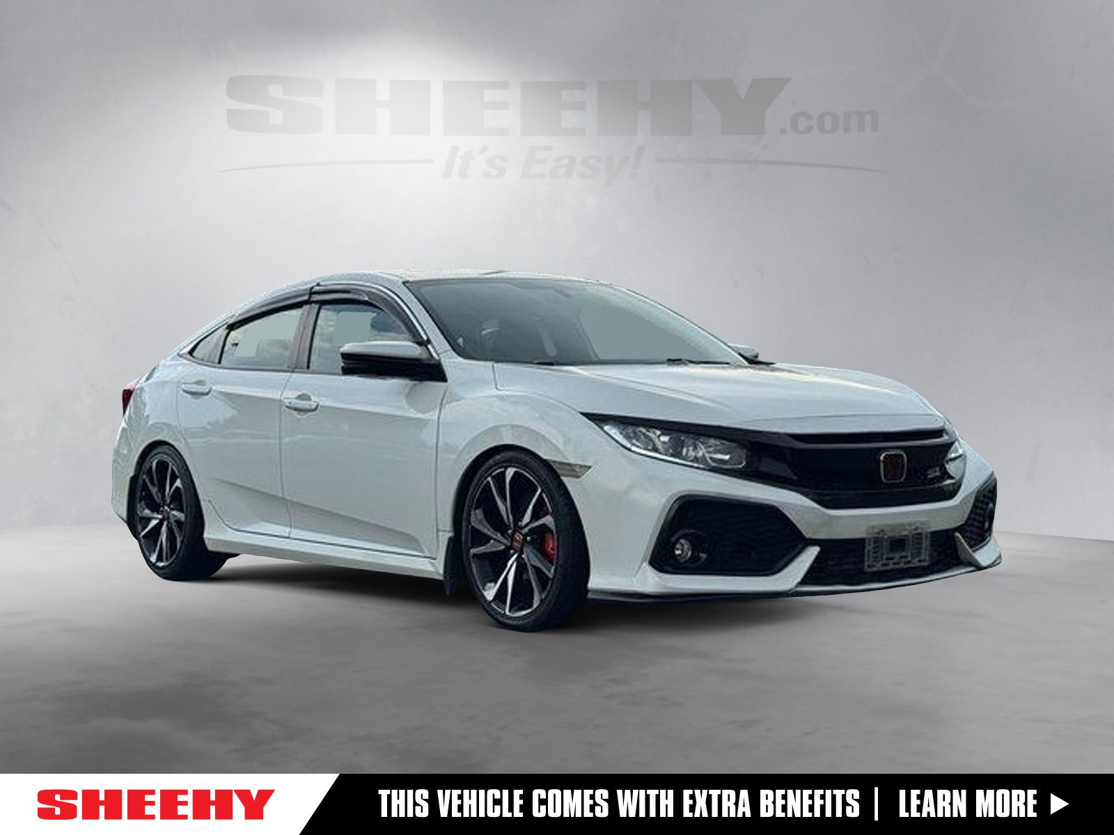 White 2017 Honda Civic Sedan Front-Wheel Drive 6-Speed Manual