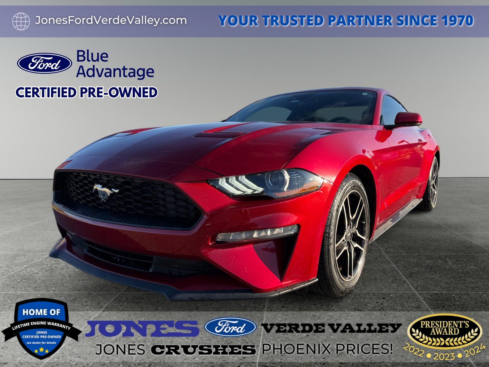 Red Metallic 2021 Ford Mustang EcoBoost Coupe RWD Coupe Rear-Wheel Drive Automatic