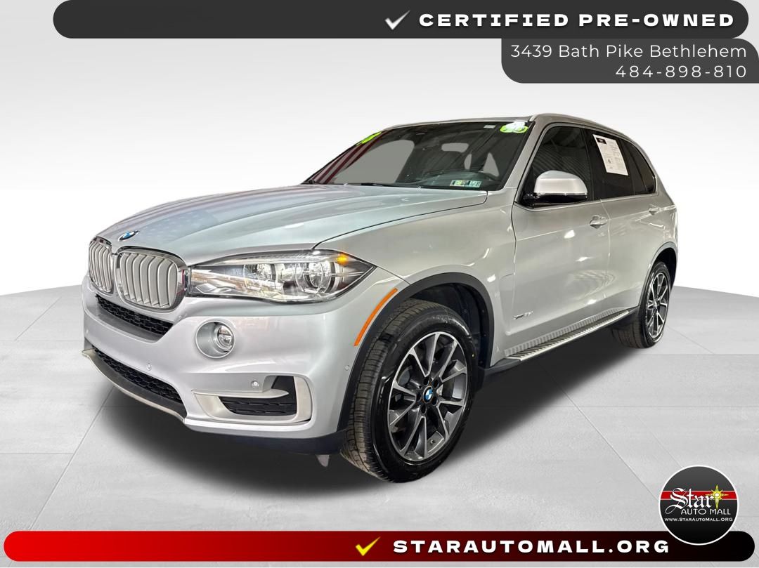 Glacier Silver Metallic 2018 BMW X5 SUV / Crossover All-Wheel Drive 8-Speed Automatic