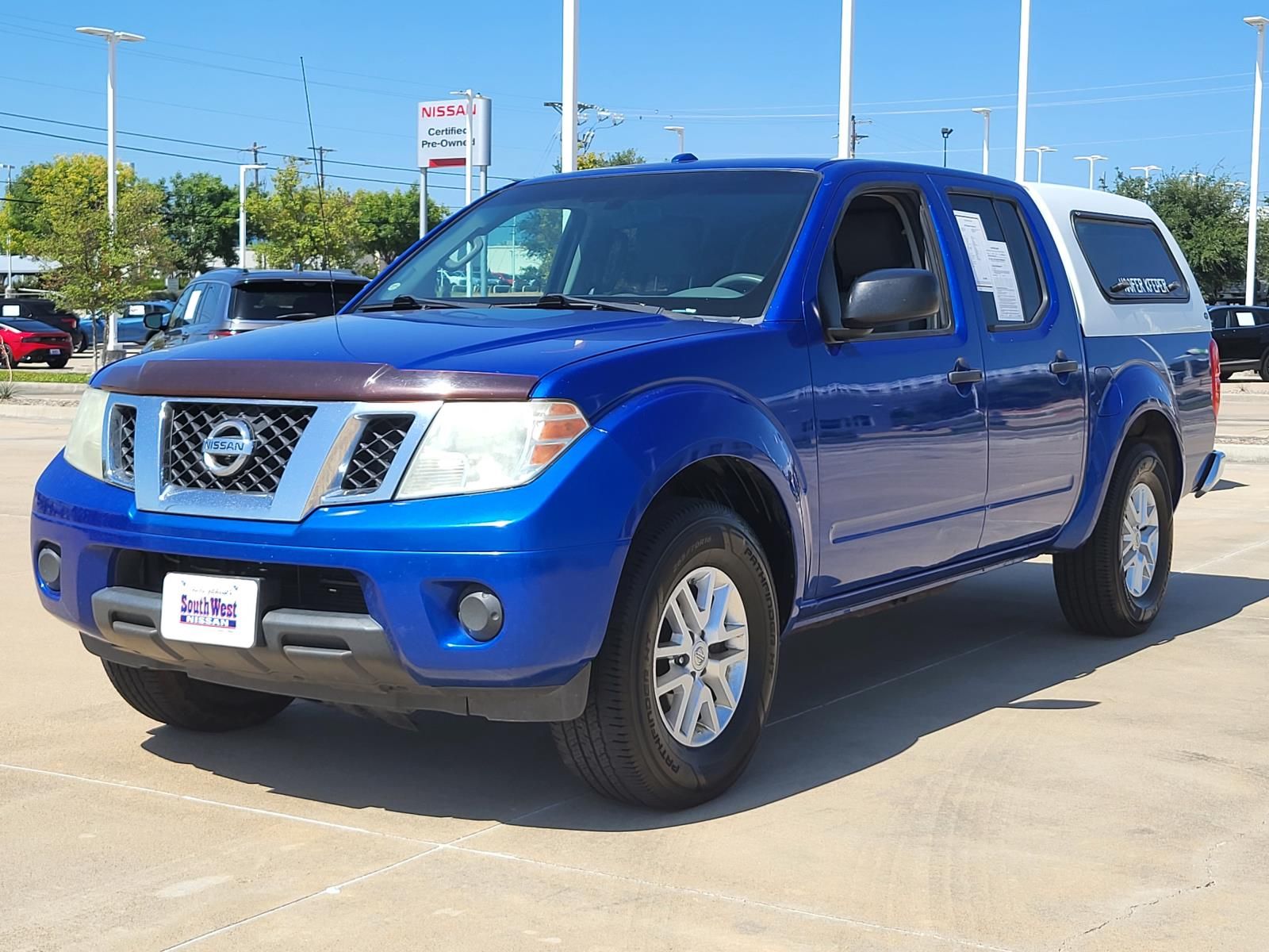 Blue Metallic 2015 Nissan Frontier Pickup Truck 4X2 5-Speed Automatic Overdrive