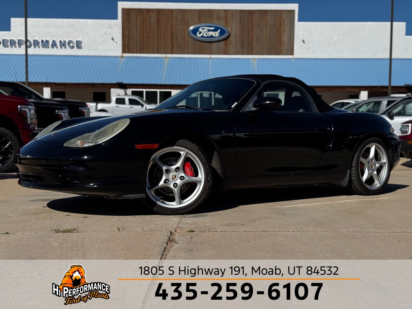 Black 2003 Porsche Boxster S Convertible Rear-Wheel Drive