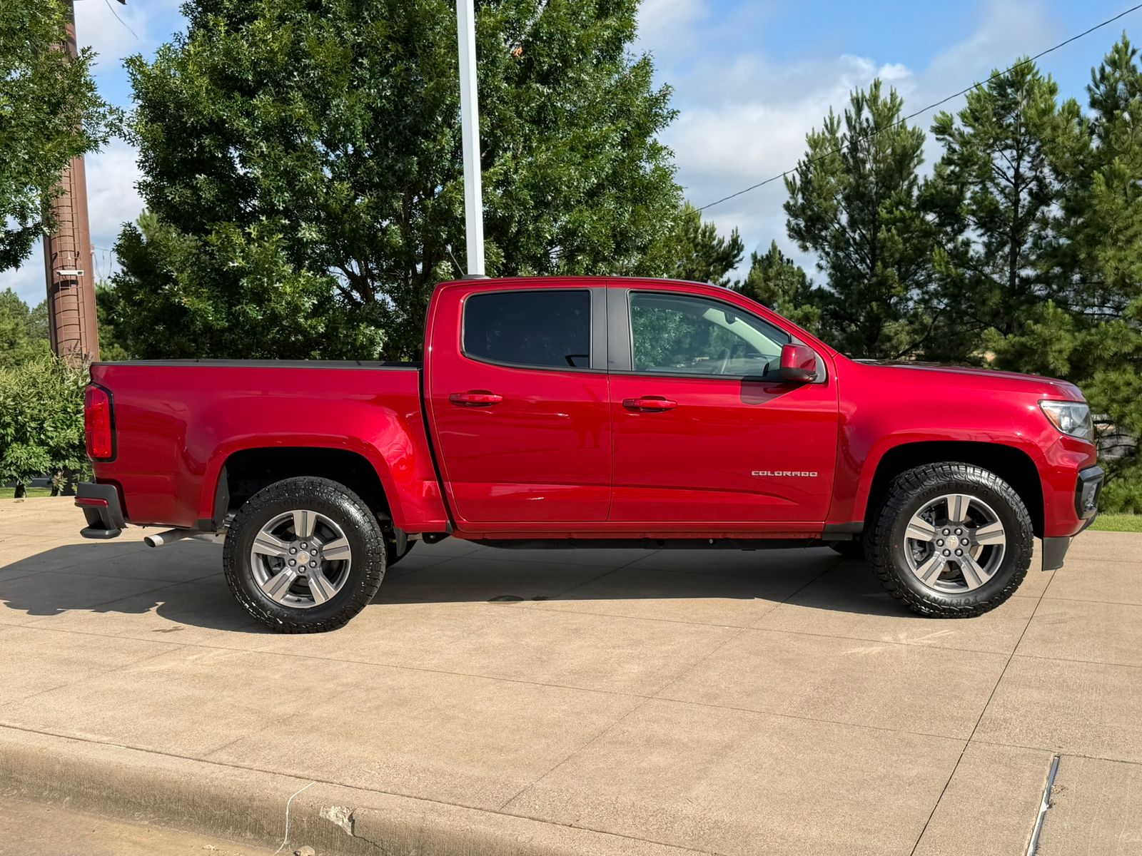 Used 2022 Cherry Red Tintcoat Chevrolet Work Truck image 7