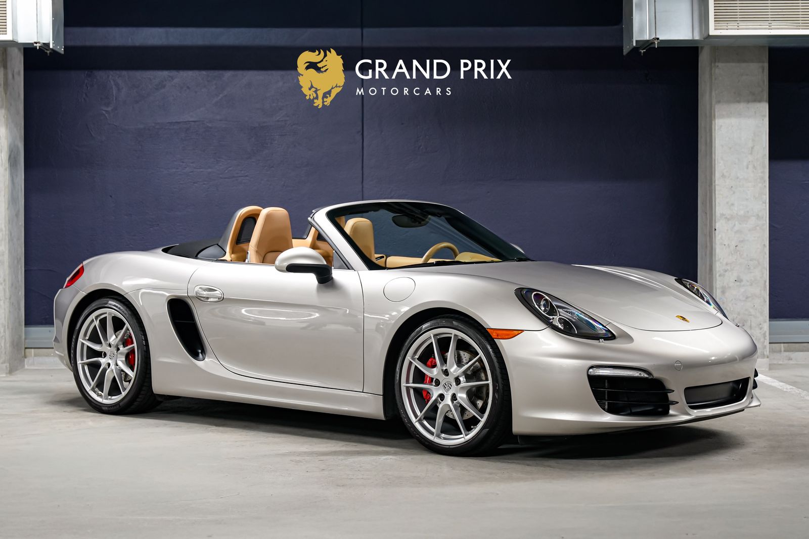 Gray (Platinum Silver Metallic) 2013 Porsche Boxster Convertible Rear-Wheel Drive 7-Speed Automatic