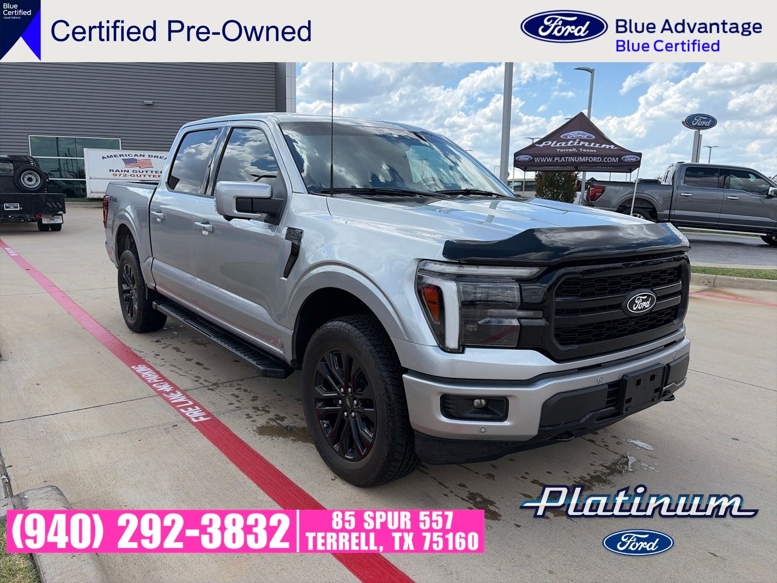 Silver Metallic 2025 Ford F-150 Pickup Truck Four-Wheel Drive Automatic