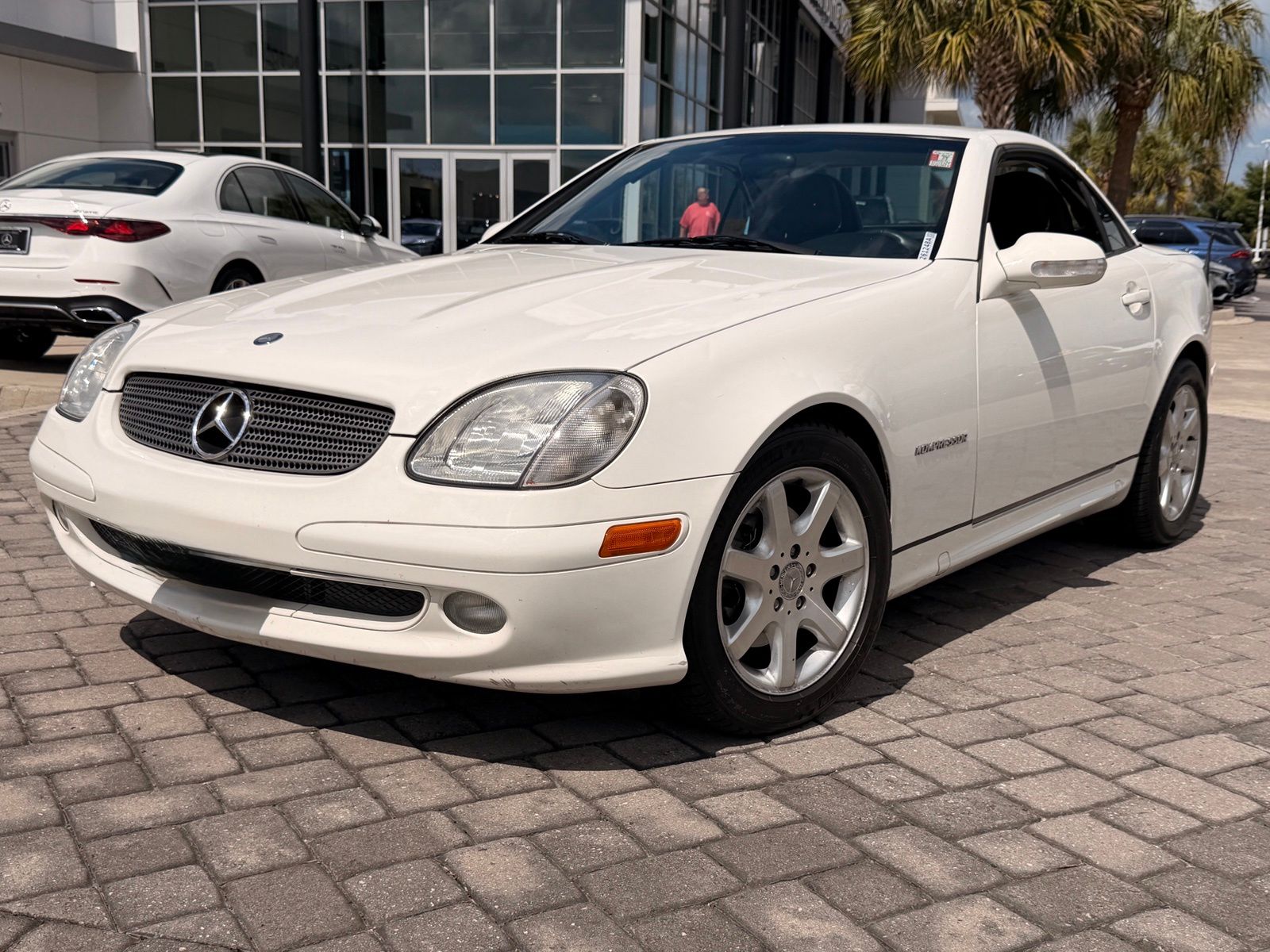 Alabaster White 2003 Mercedes-Benz SLK Convertible Rear-Wheel Drive 5-Speed Automatic Overdrive