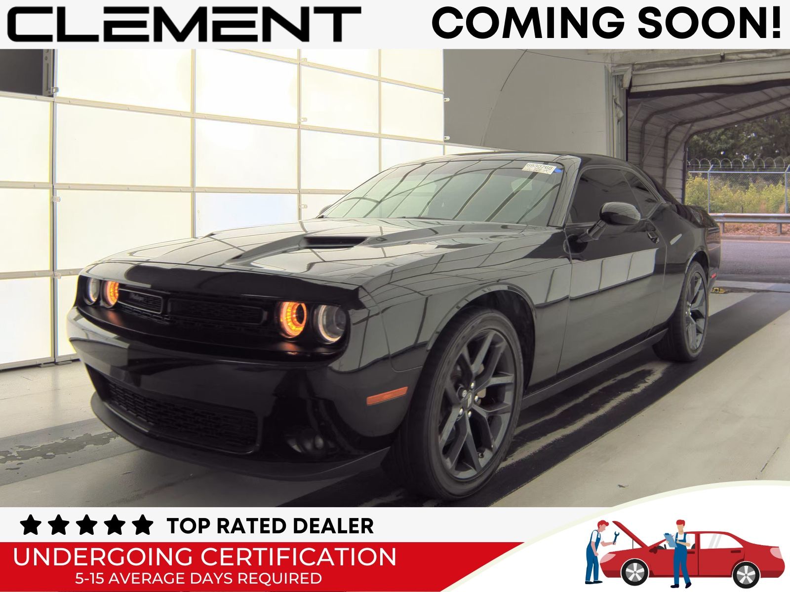 Pitch Black Clearcoat 2023 Dodge Challenger Coupe Rear-Wheel Drive 8-Speed Automatic