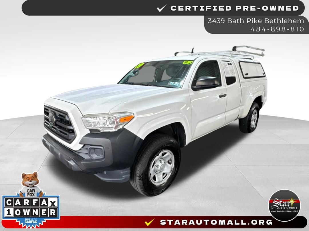 Super White 2019 Toyota Tacoma Pickup Truck 4X2 6-Speed Automatic