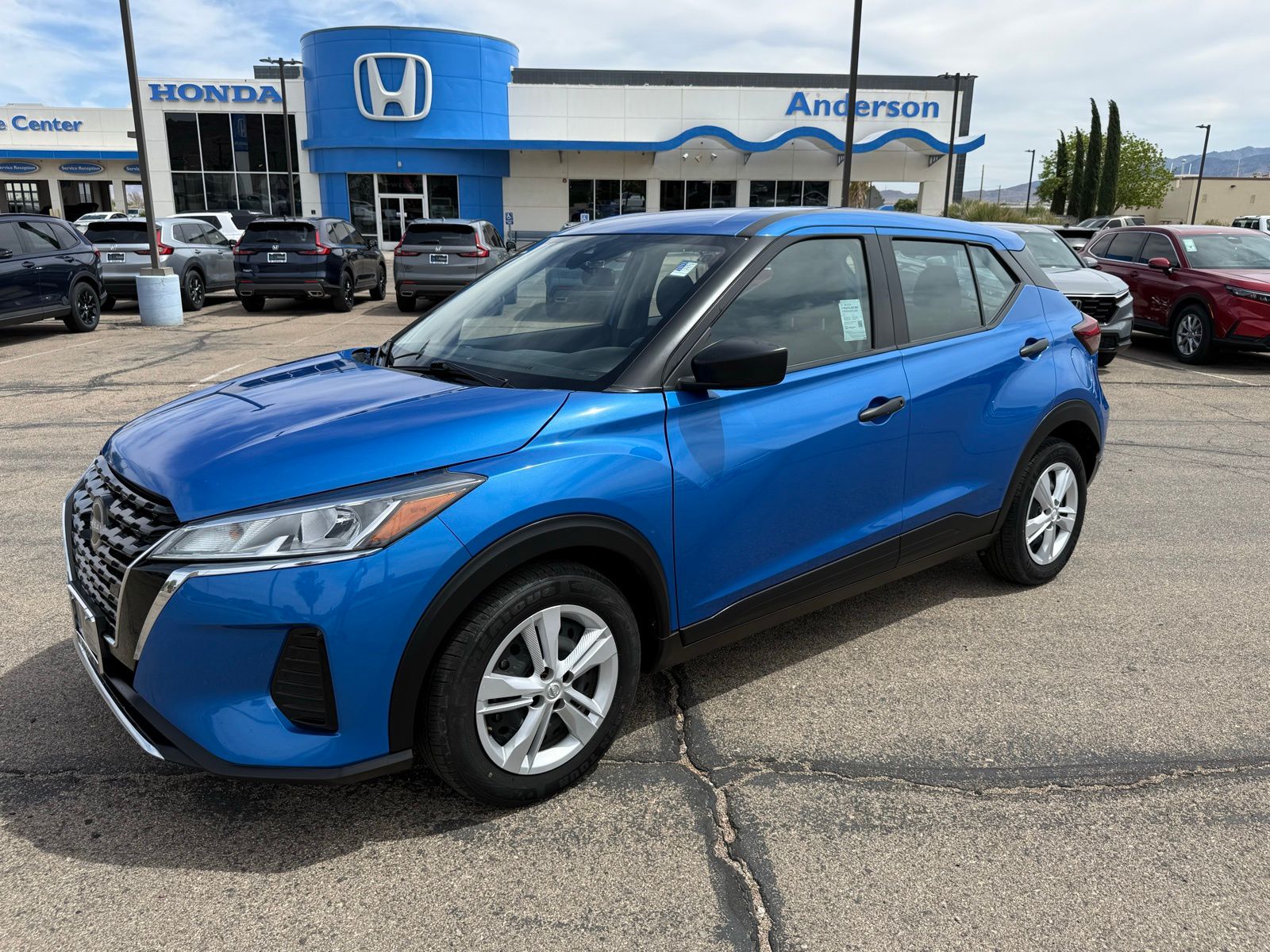 Electric Blue Metallic 2024 Nissan Kicks S FWD SUV / Crossover Front-Wheel Drive Continuously Variable Transmission