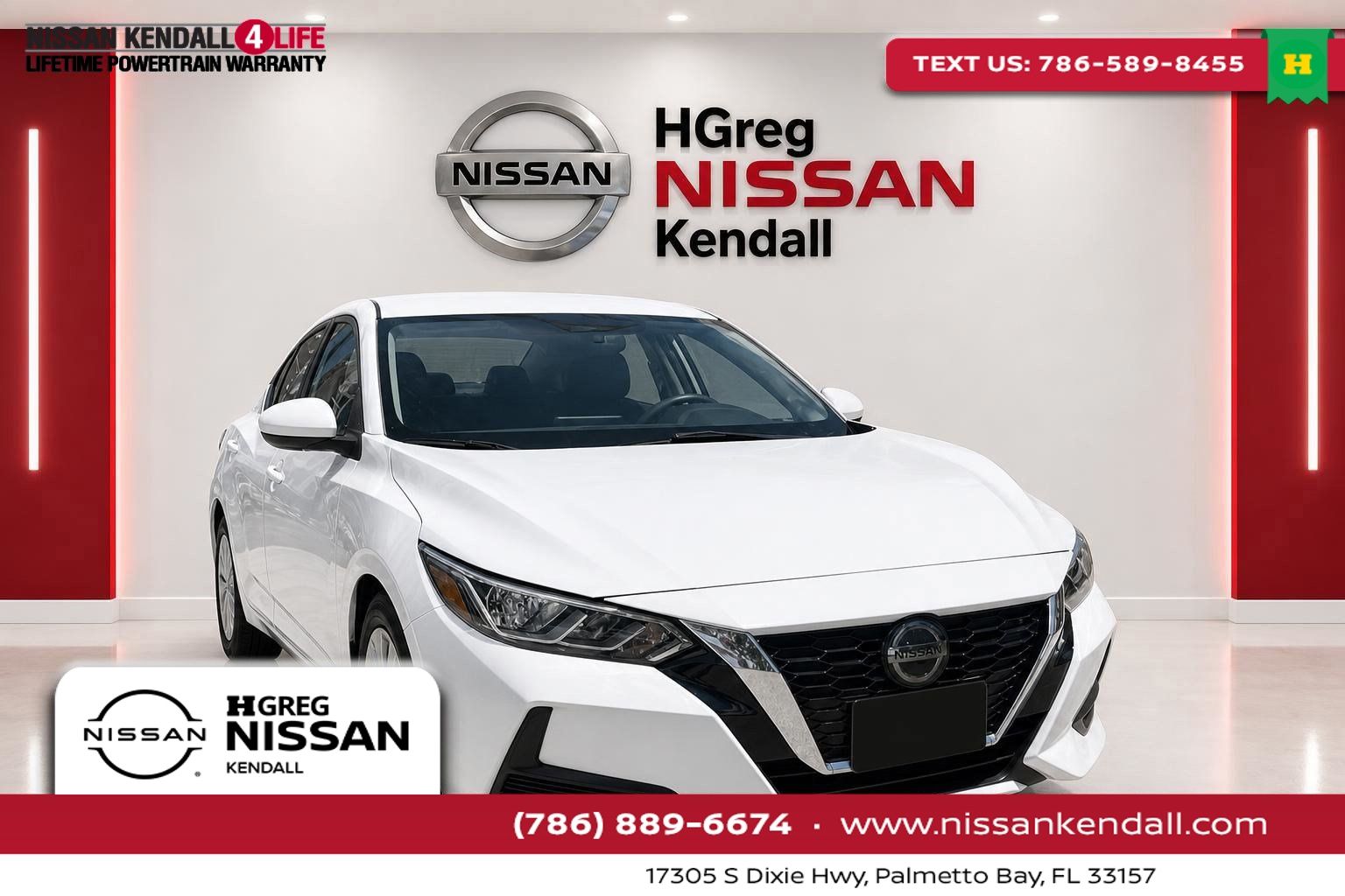 White (Fresh Powder) 2020 Nissan Sentra Sedan Front-Wheel Drive Continuously Variable Transmission