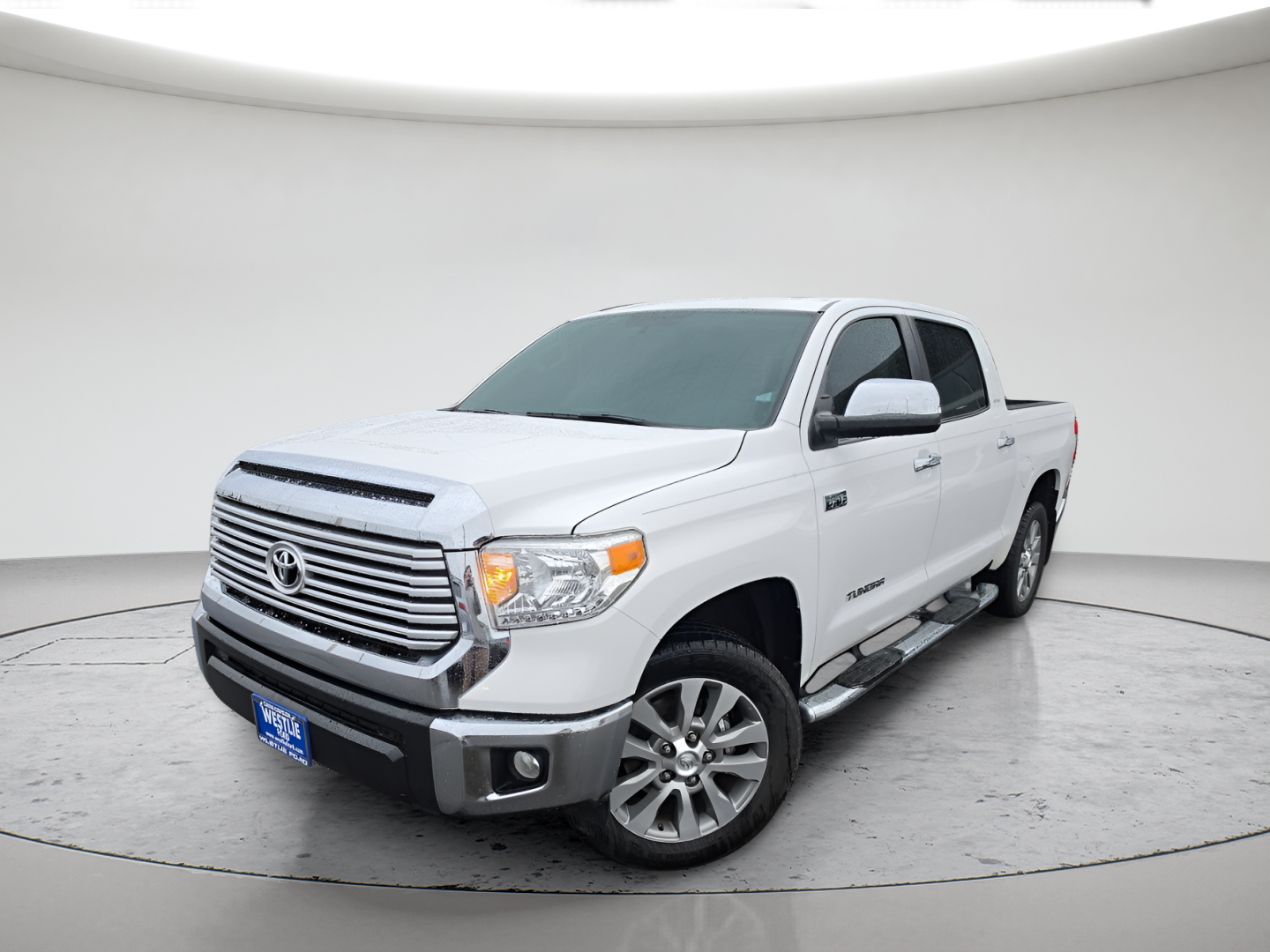 Super White 2015 Toyota Tundra Limited CrewMax 5.7L Pickup Truck 4X2 6-Speed Automatic Overdrive