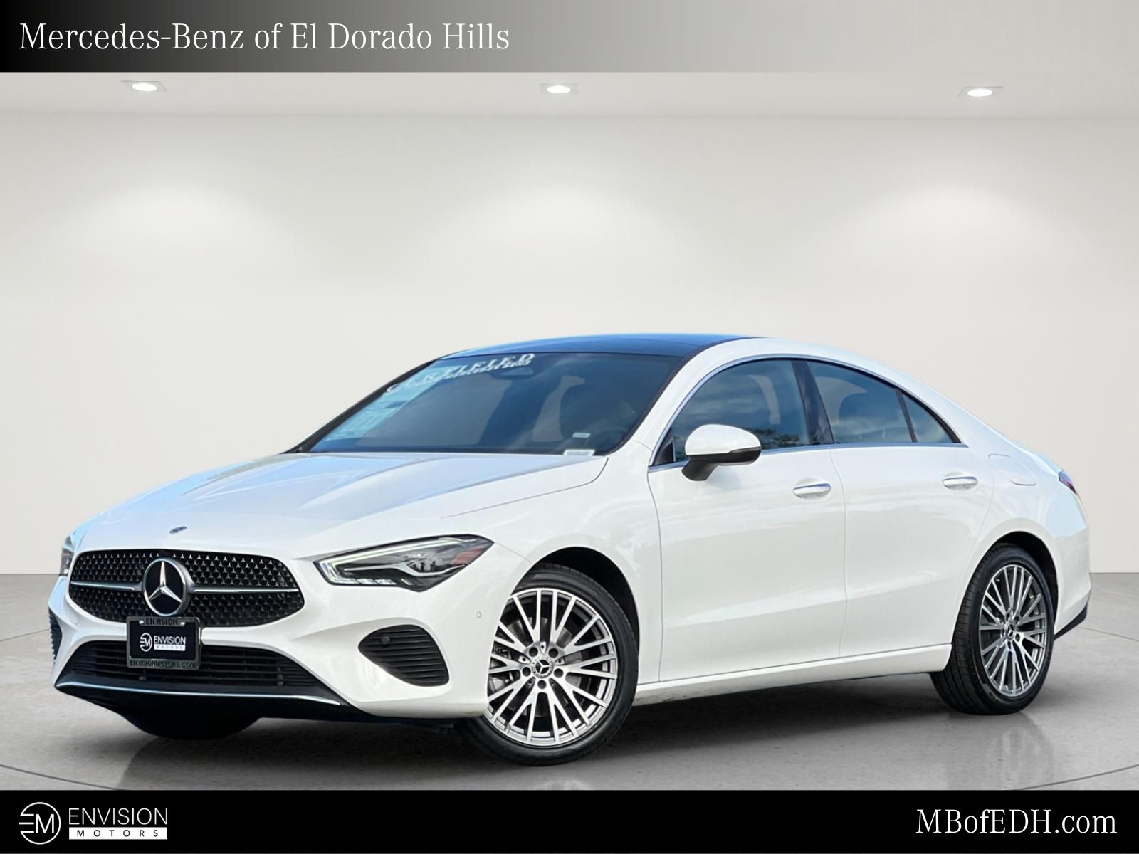 Polar White 2025 Mercedes-Benz CLA Coupe Front-Wheel Drive 8-Speed Dual Clutch
