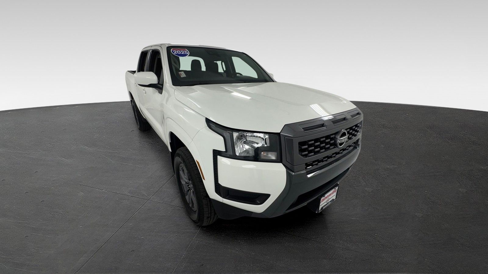 Glacier White 2025 Nissan Frontier Pickup Truck Four-Wheel Drive 9-Speed Automatic Overdrive