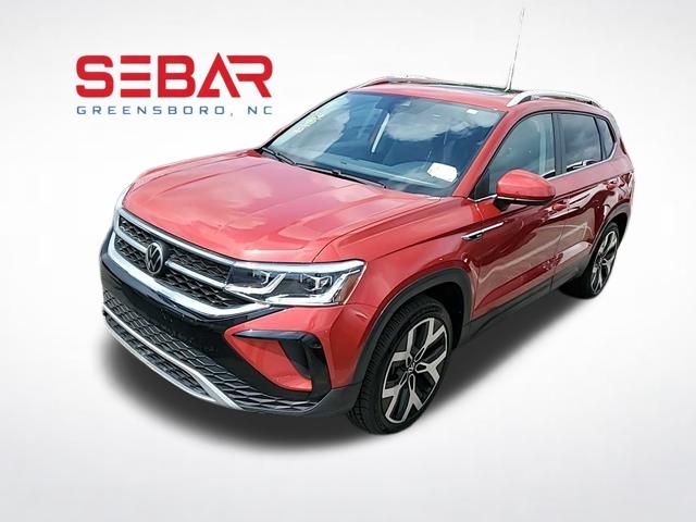 Red 2022 Volkswagen Taos SUV / Crossover All-Wheel Drive 7-Speed Dual Clutch