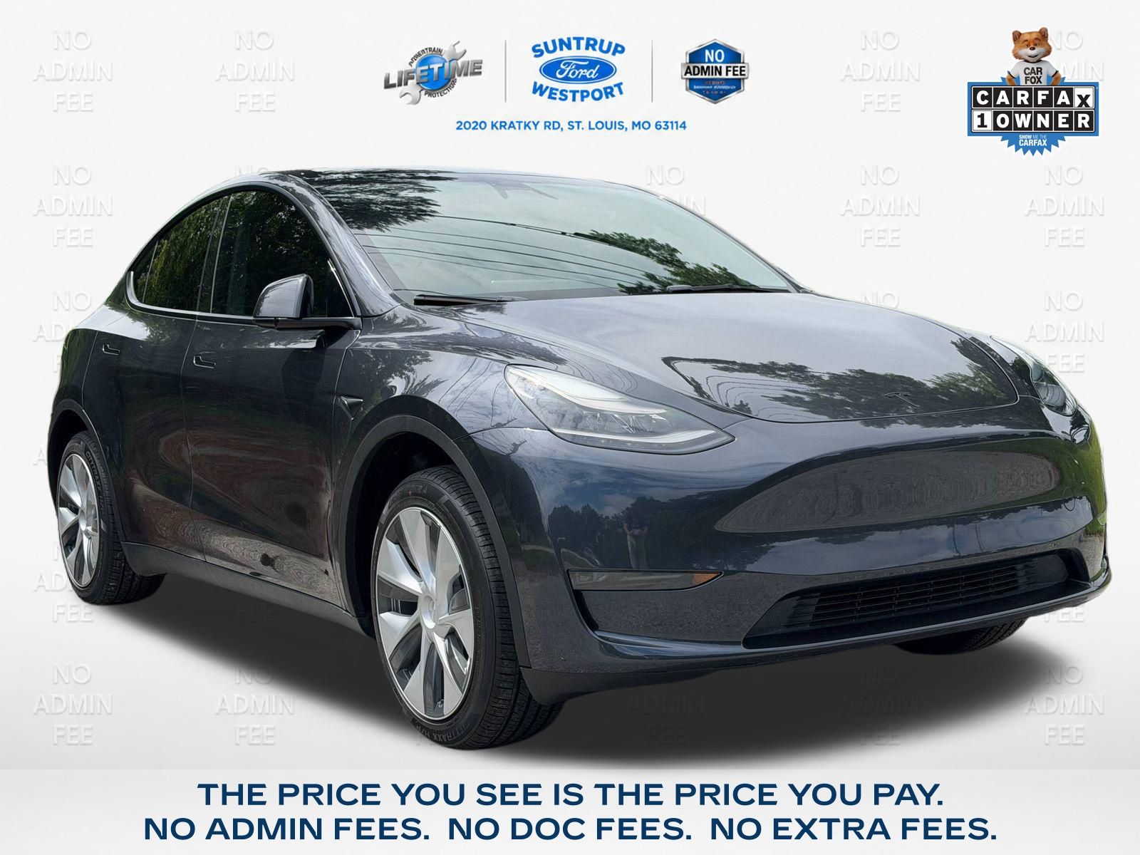 Gray 2024 Tesla Model Y SUV / Crossover Rear-Wheel Drive 1-Speed Automatic