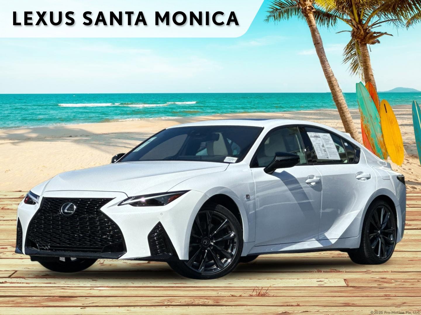 Ultra White 2025 Lexus IS 350 F Sport 3 AWD Sedan 6-Speed Automatic