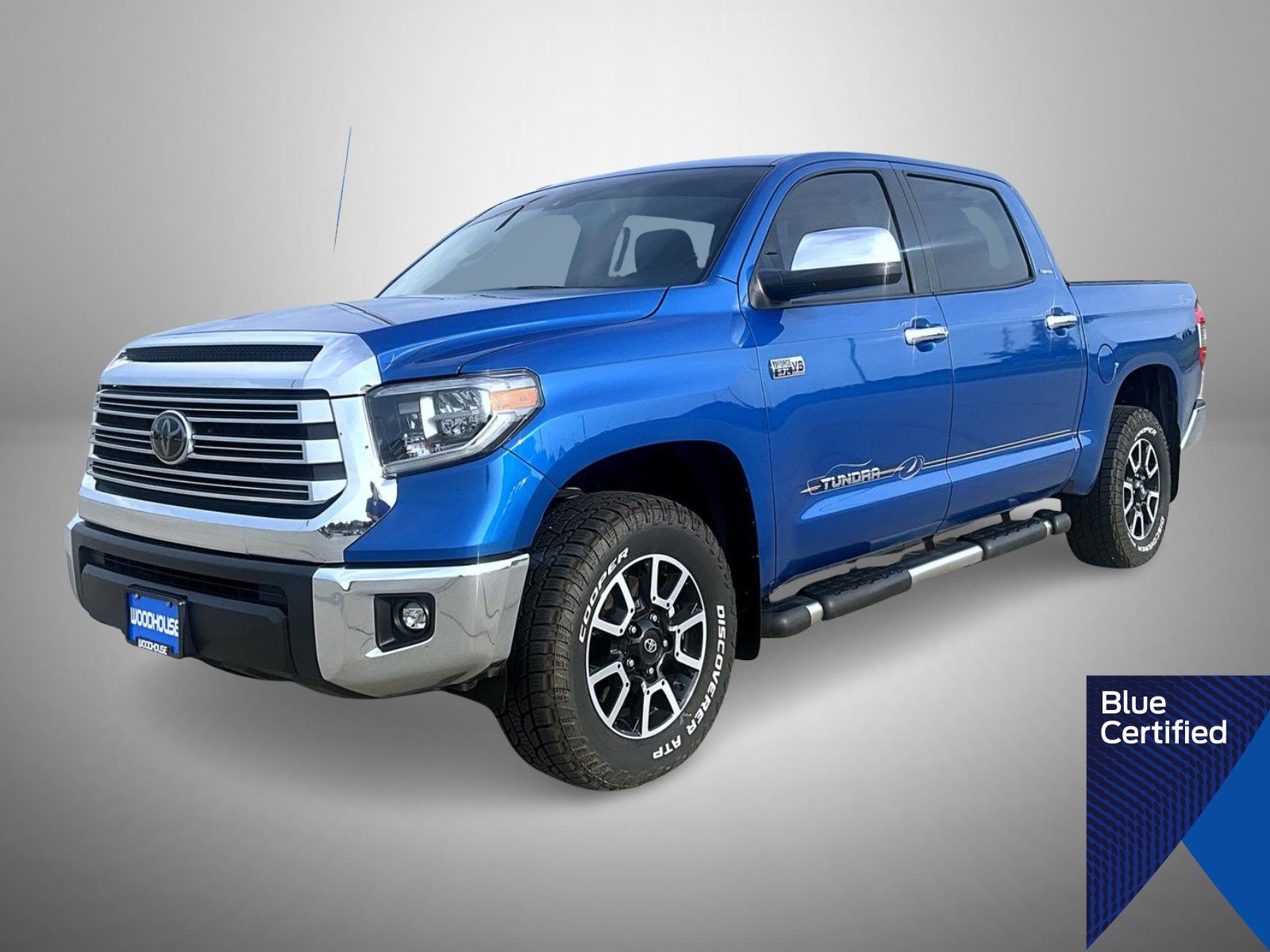 Blazing Blue 2018 Toyota Tundra Pickup Truck Four-Wheel Drive 6-Speed Automatic Overdrive