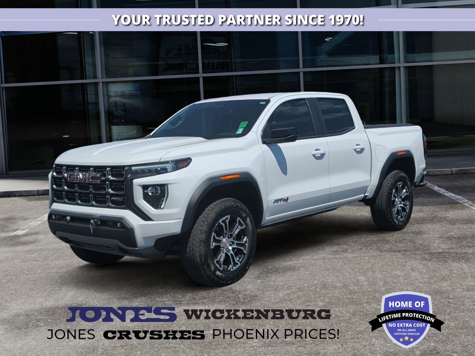 Summit White 2025 GMC Canyon Pickup Truck Four-Wheel Drive 8-Speed Automatic