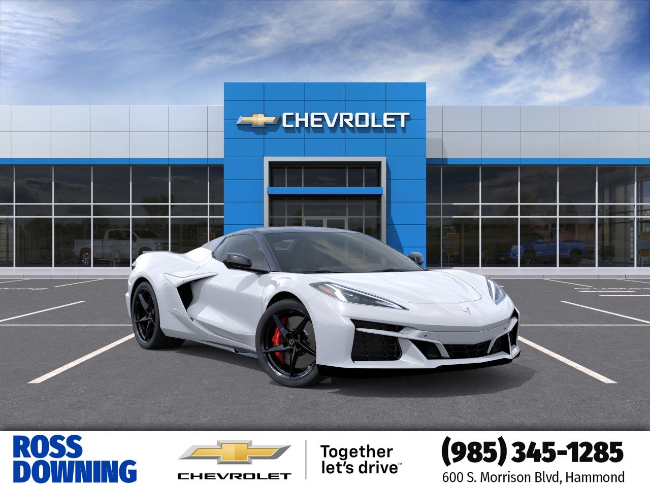 2026 Chevrolet Corvette E-Ray White at Ross Downing Chevrolet