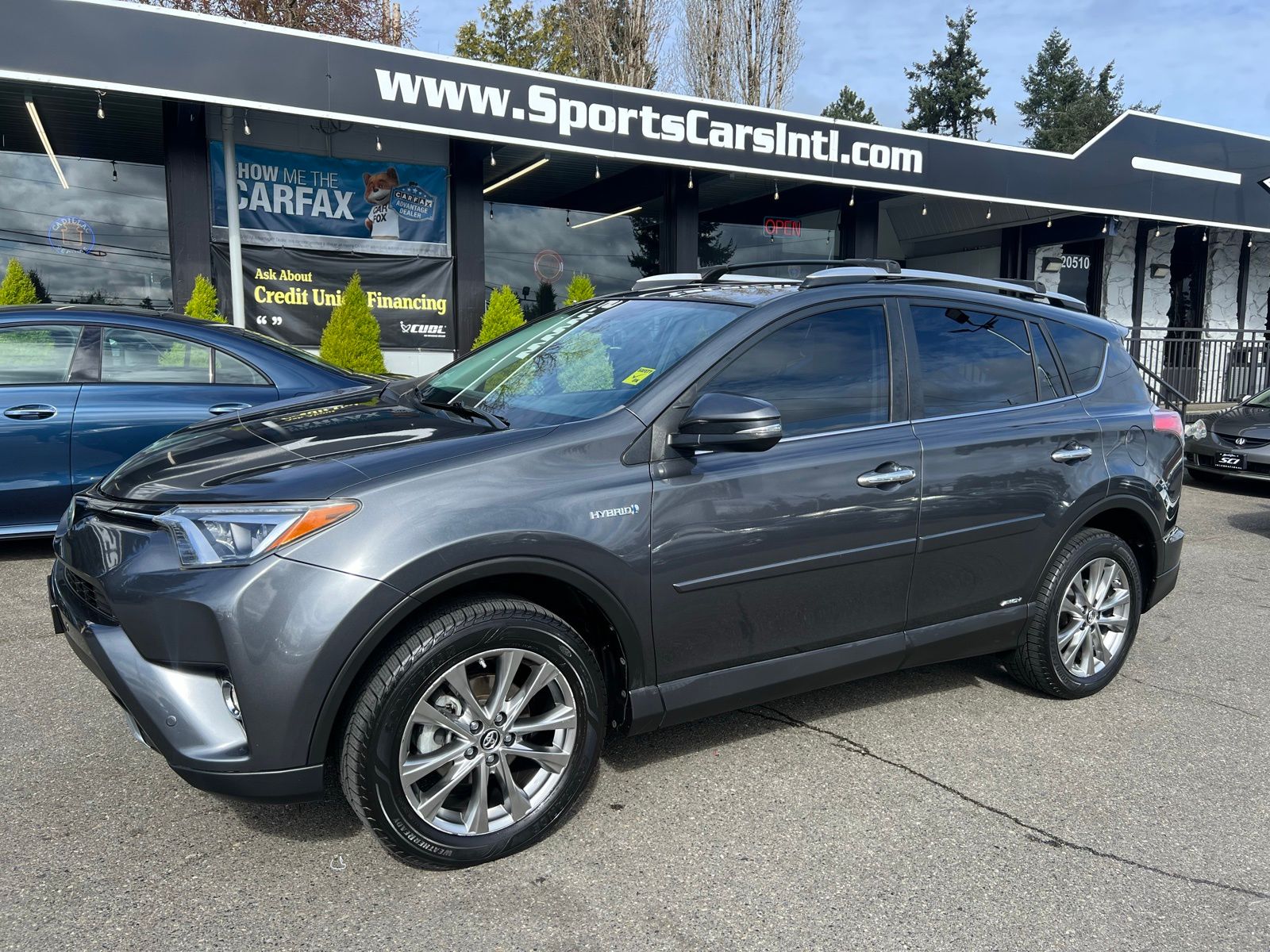 Blue 2016 Toyota RAV4 Hybrid Limited AWD SUV / Crossover All-Wheel Drive Continuously Variable Transmission