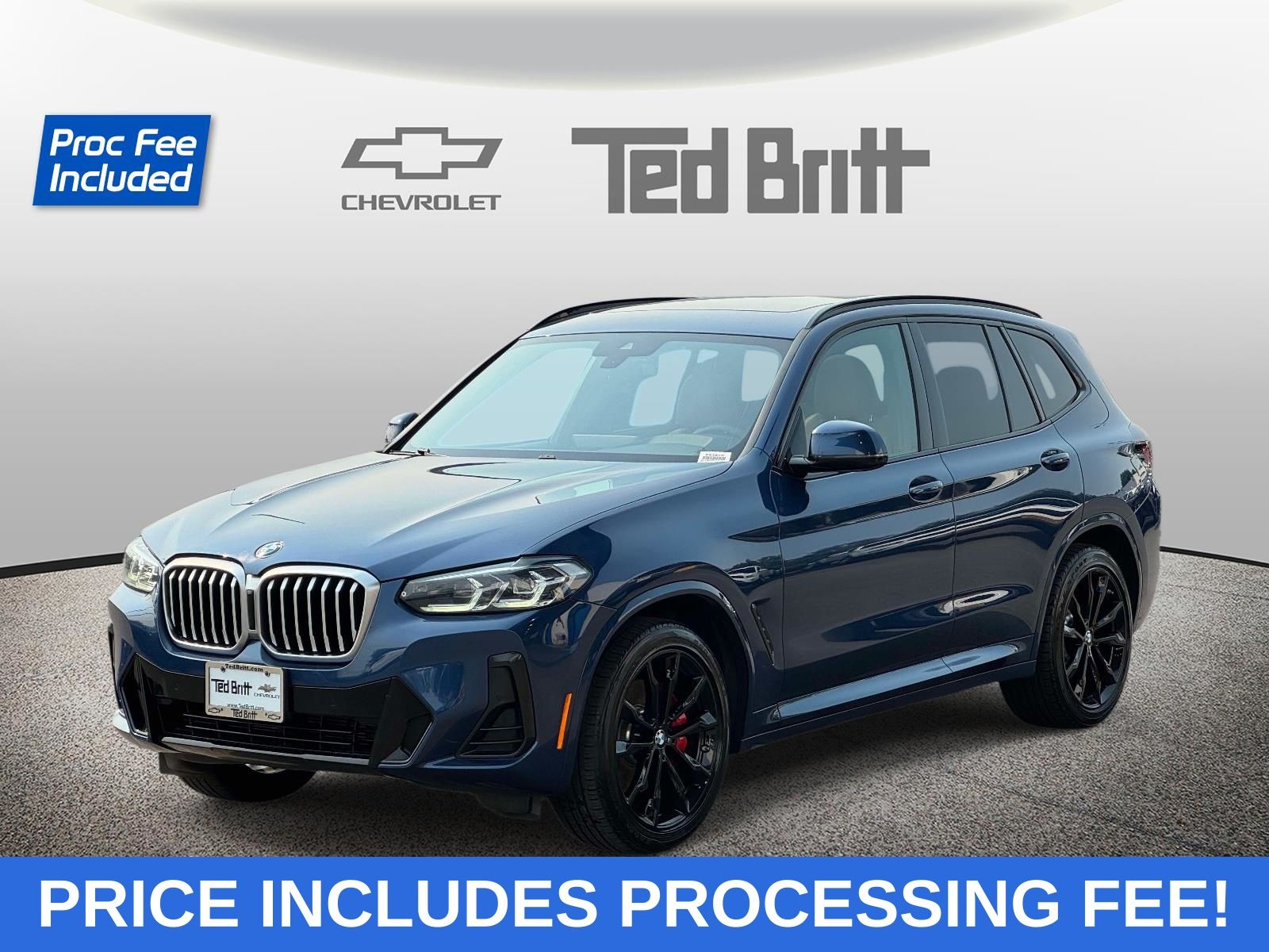 Blue Metallic 2023 BMW X3 SUV / Crossover All-Wheel Drive 8-Speed Automatic