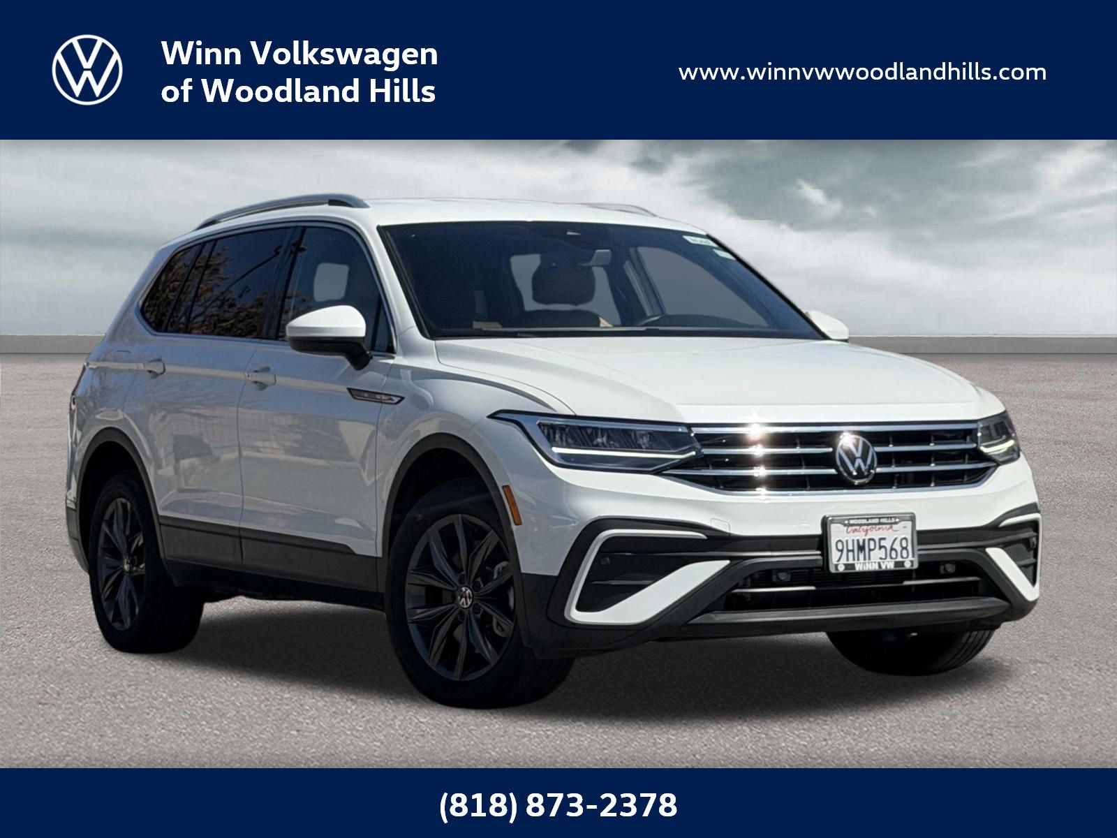 Opal White 2023 Volkswagen Tiguan SUV / Crossover Front-Wheel Drive 8-Speed Automatic