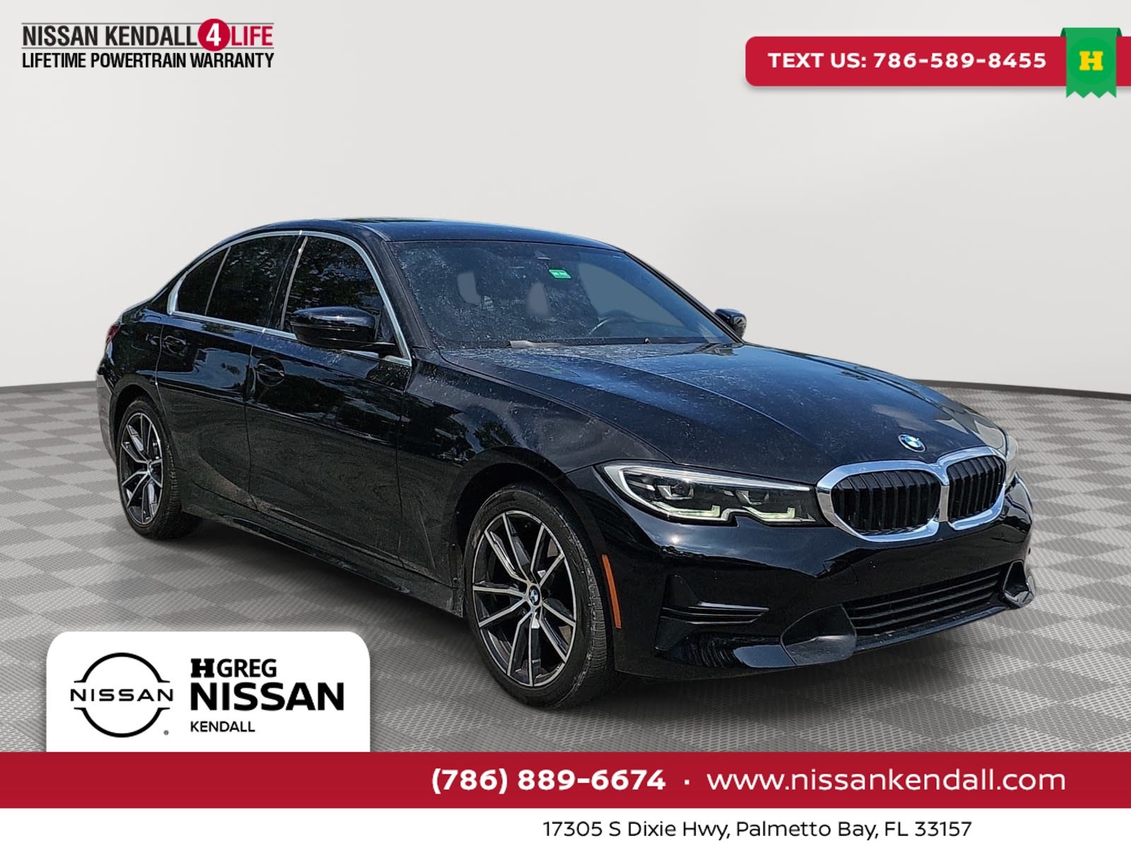 Jet Black 2022 BMW 3 Series Sedan Rear-Wheel Drive 8-Speed Automatic