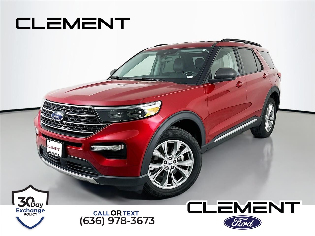 Red Metallic 2023 Ford Explorer XLT AWD SUV / Crossover All-Wheel Drive Automatic