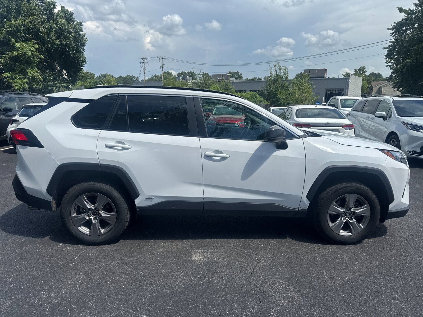 Ice Cap 2025 Toyota RAV4 Hybrid SUV / Crossover All-Wheel Drive Continuously Variable Transmission