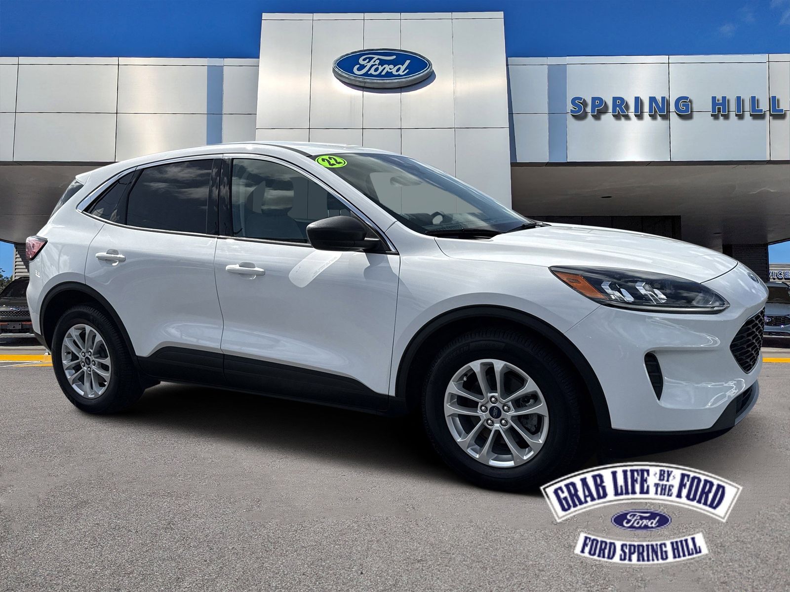 Oxford White 2022 Ford Escape Hybrid SE FWD SUV / Crossover Front-Wheel Drive Continuously Variable Transmission