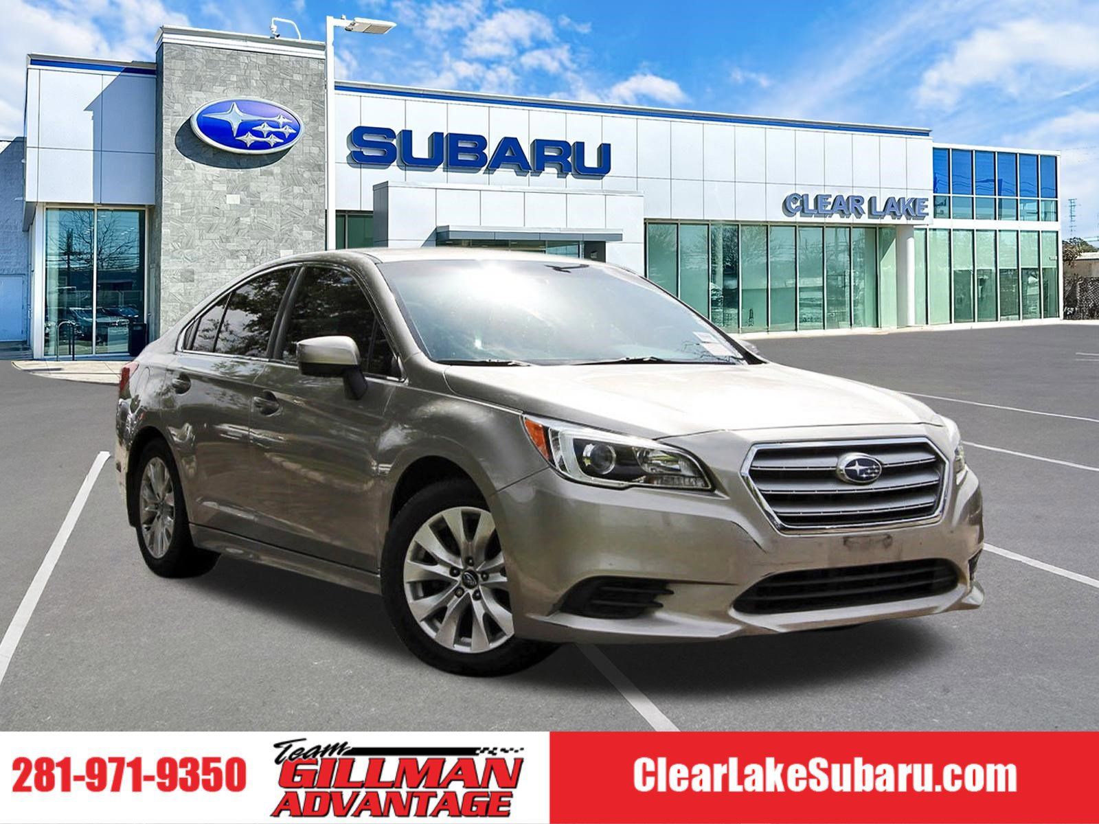 Gray (Tungsten Metallic) 2016 Subaru Legacy 2.5i Premium AWD Sedan All-Wheel Drive Continuously Variable Transmission