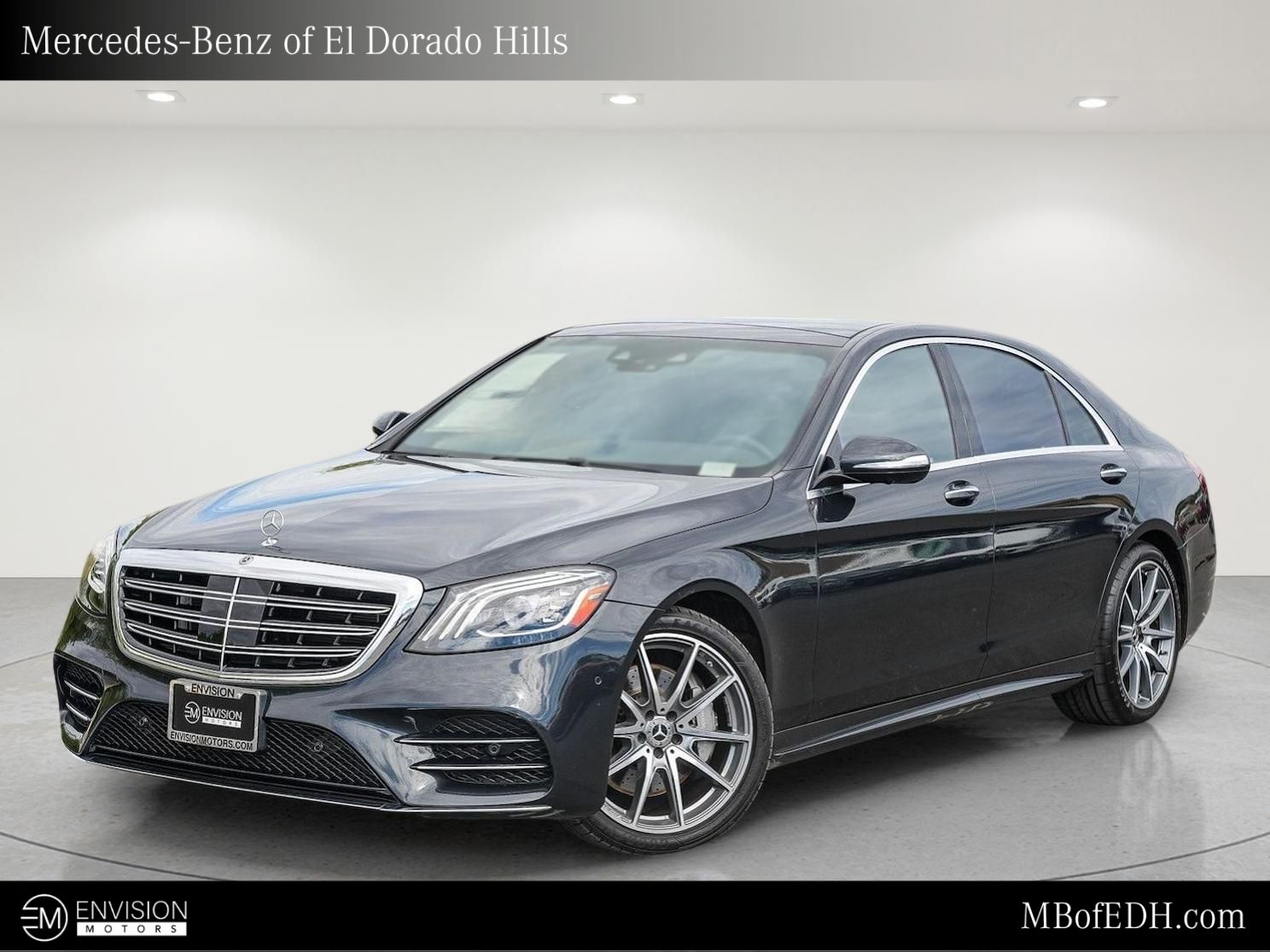 Magnetite Black Metallic 2019 Mercedes-Benz S-Class Sedan Rear-Wheel Drive 9-Speed Automatic