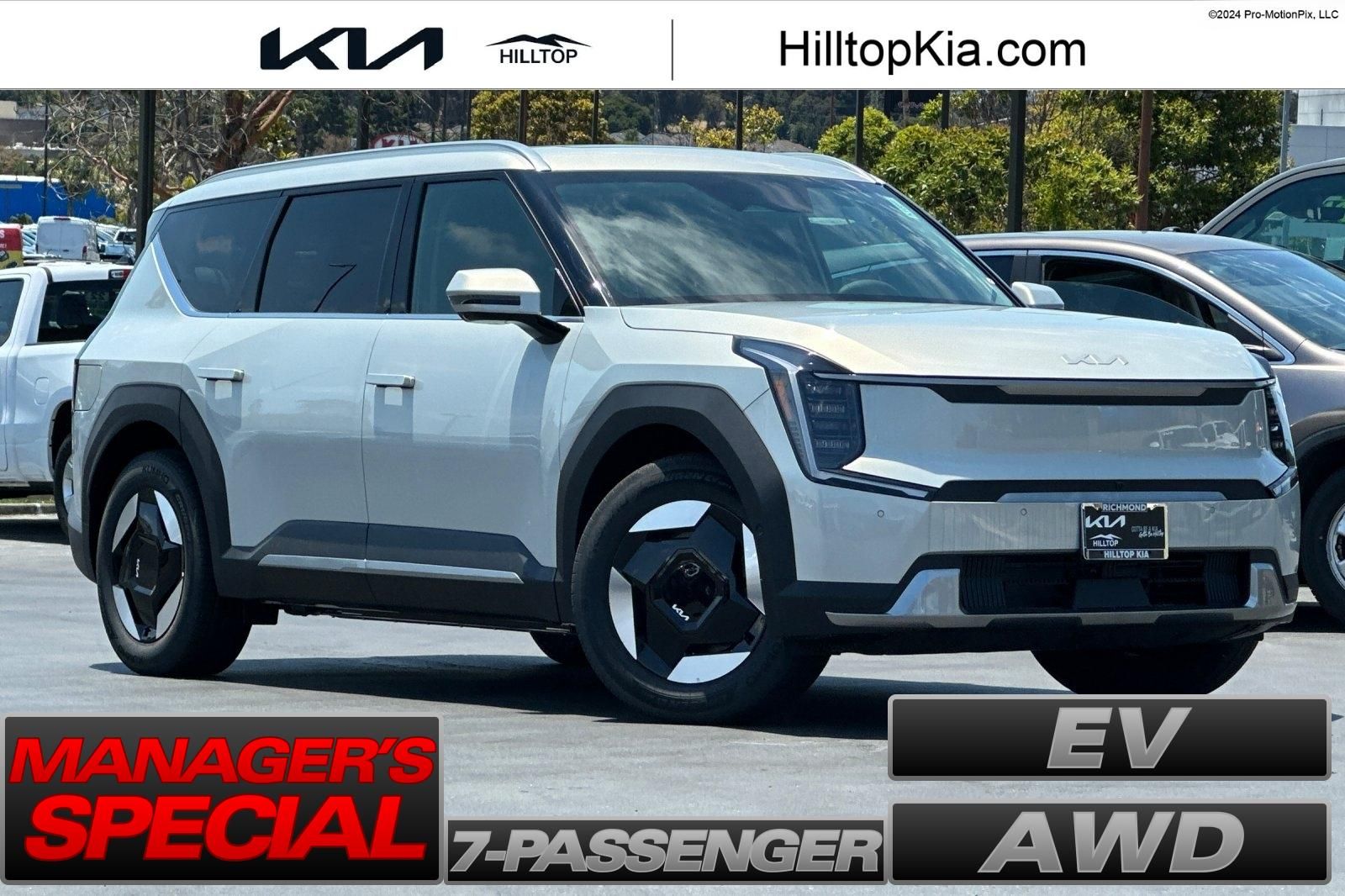 White (Ivory Silver) 2026 Kia EV9 SUV / Crossover All-Wheel Drive 1-Speed Automatic