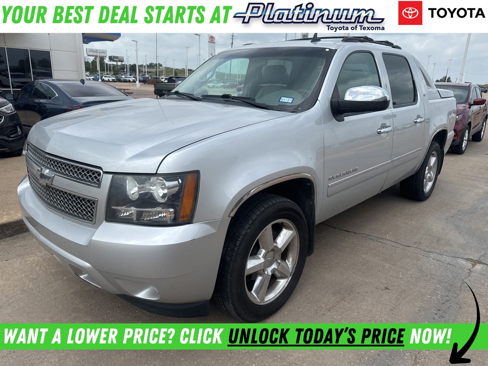 Silver Ice Metallic 2012 Chevrolet Avalanche LTZ 4WD Pickup Truck Four-Wheel Drive 6-Speed Automatic