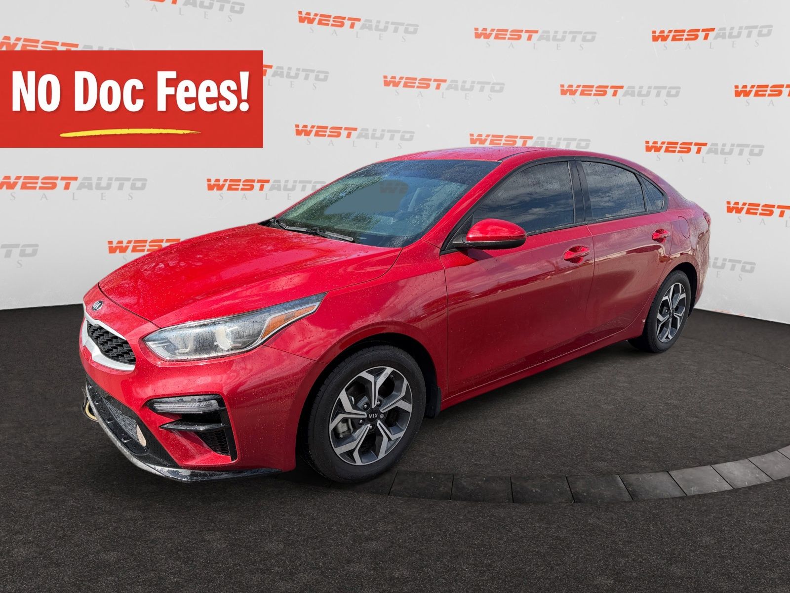 Currant Red 2019 Kia Forte Sedan Front-Wheel Drive Continuously Variable Transmission
