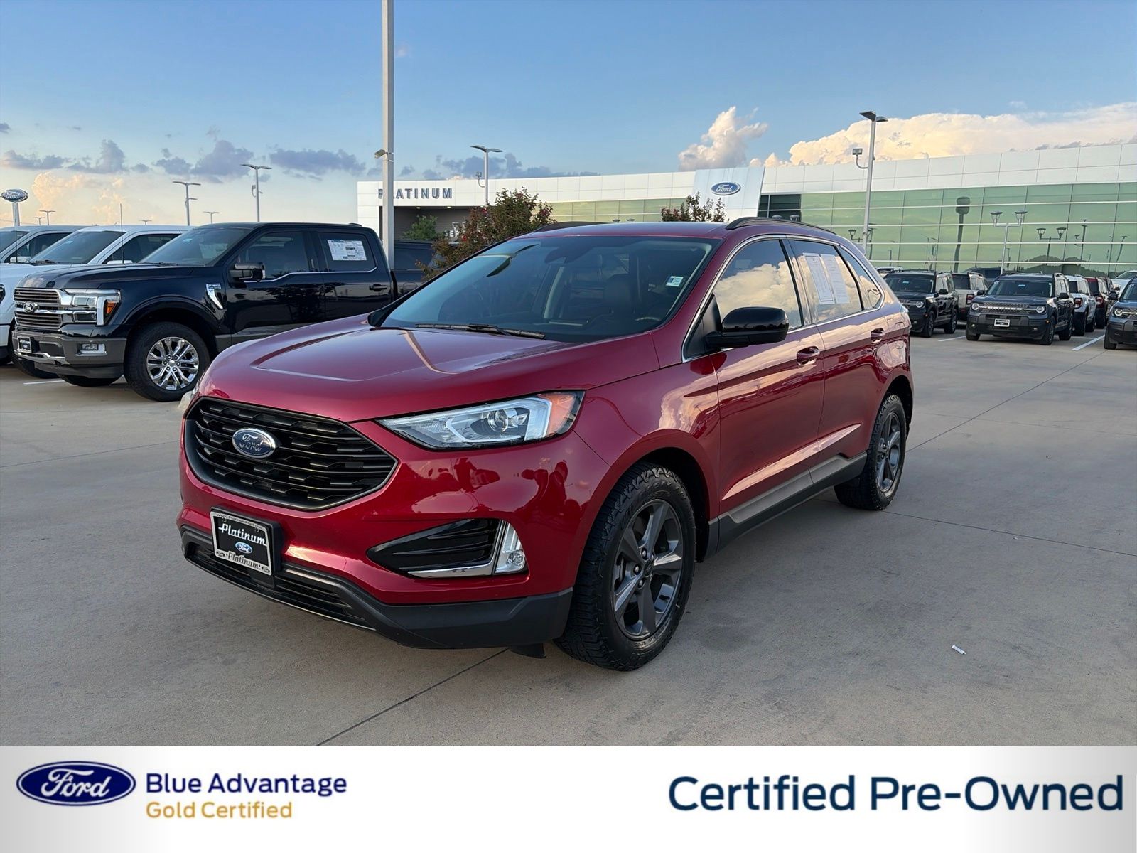 Rapid Red Metallic Tinted Clearcoat 2022 Ford Edge SUV / Crossover All-Wheel Drive 8-Speed Automatic