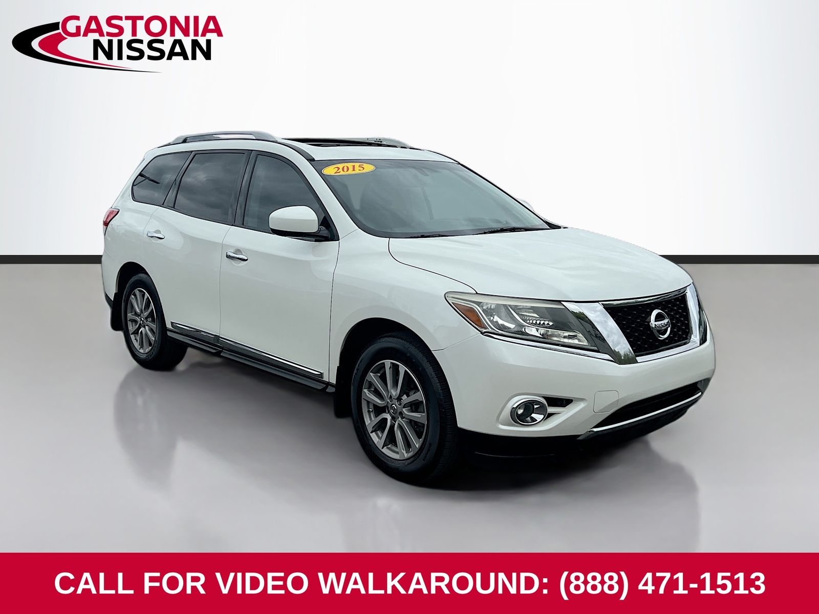 Pearl White 2015 Nissan Pathfinder SL 4WD SUV / Crossover Four-Wheel Drive Continuously Variable Transmission