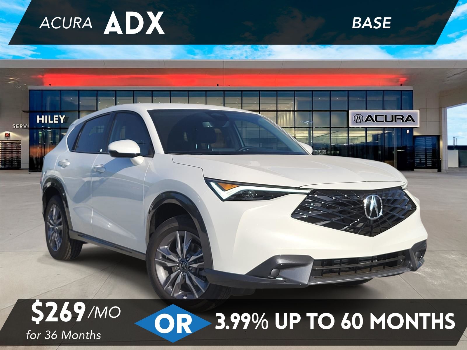Platinum White Pearl 2026 Acura ADX SUV / Crossover Front-Wheel Drive Continuously Variable Transmission