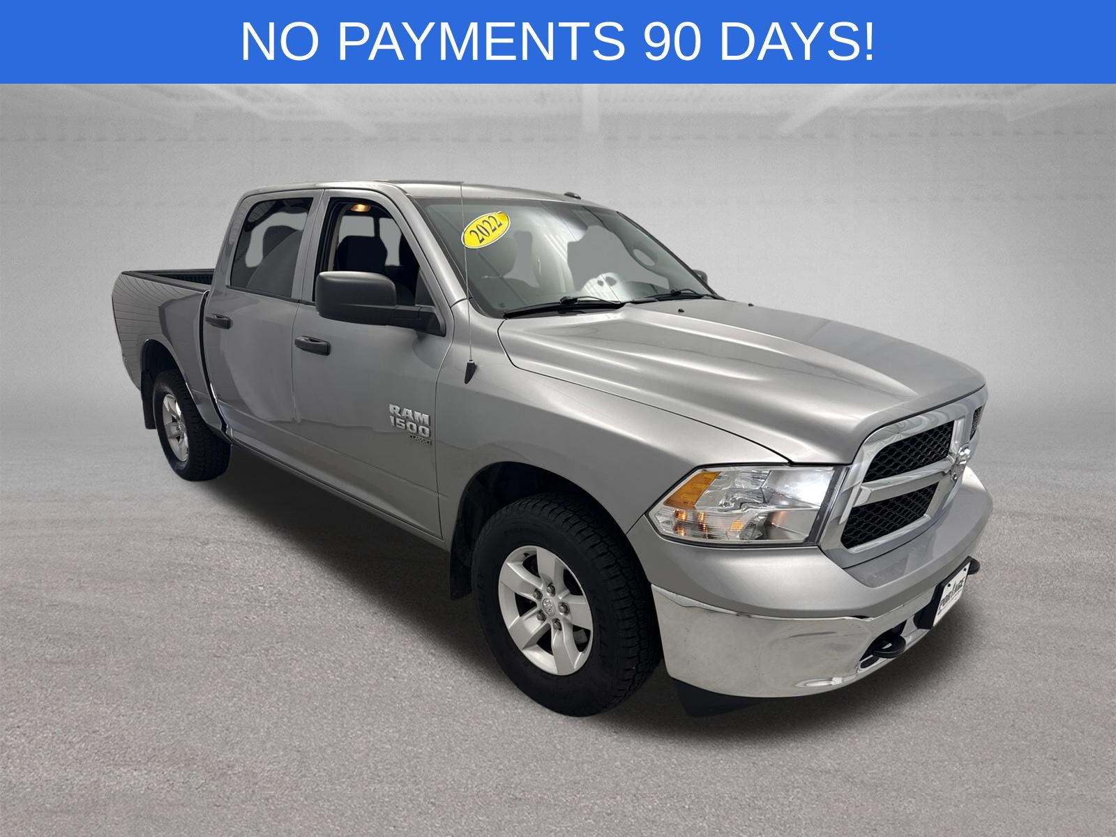 Billet Silver Metallic Clearcoat 2022 RAM 1500 Pickup Truck Four-Wheel Drive 8-Speed Automatic