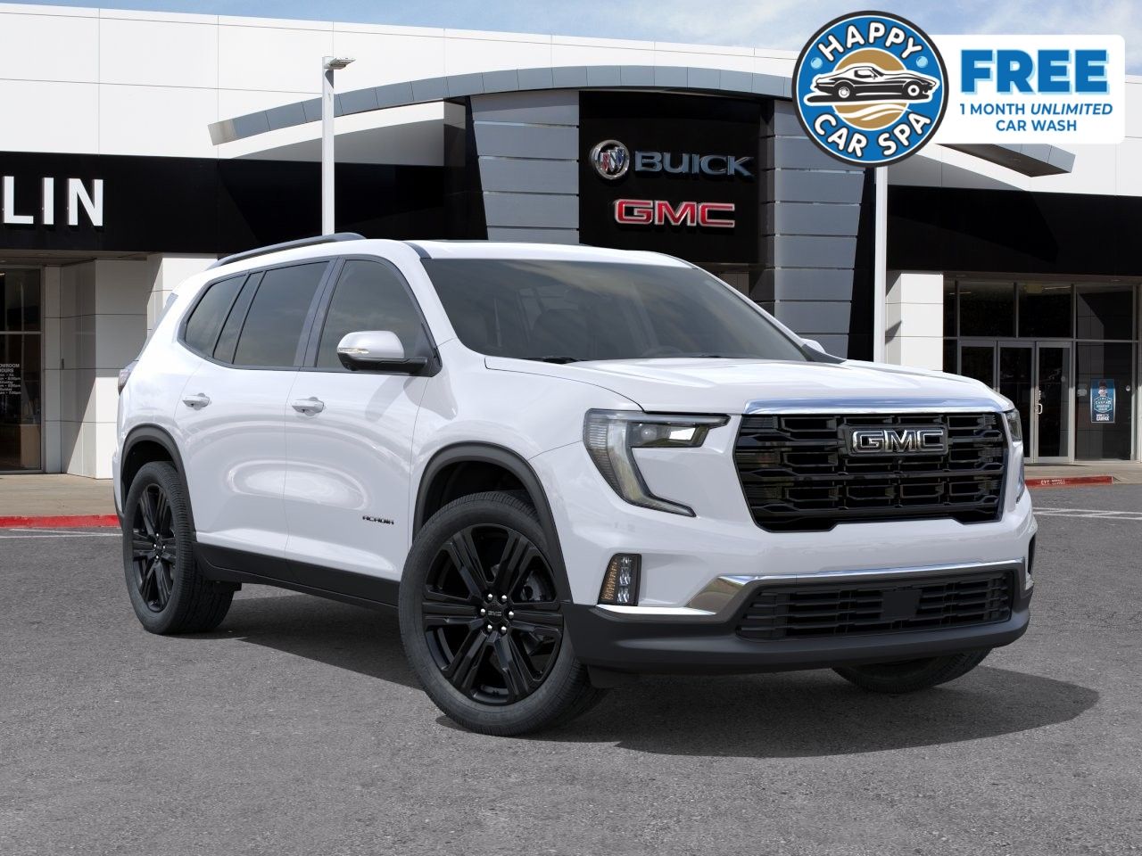 Summit White 2026 GMC Acadia Elevation AWD SUV / Crossover Four-Wheel Drive 8-Speed Automatic