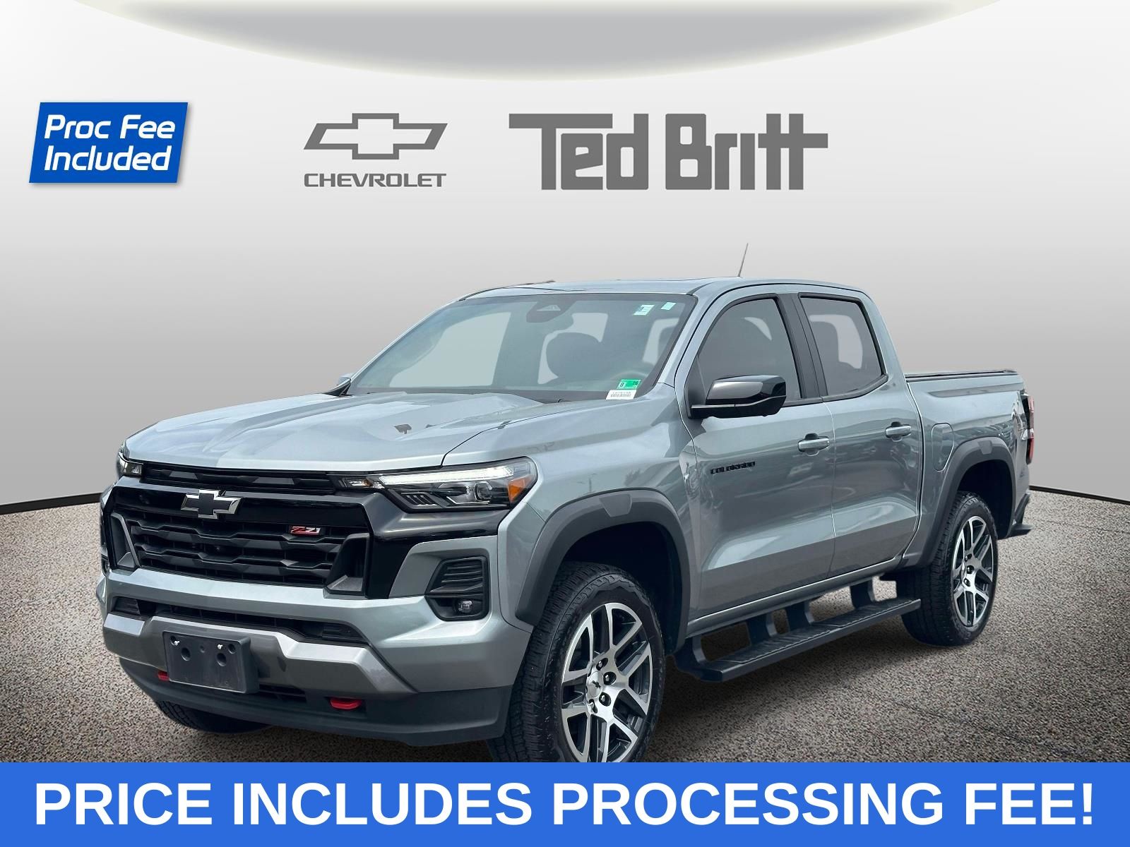 Sterling Gray Metallic 2024 Chevrolet Colorado Z71 Crew Cab 4WD Pickup Truck Four-Wheel Drive 8-Speed Automatic