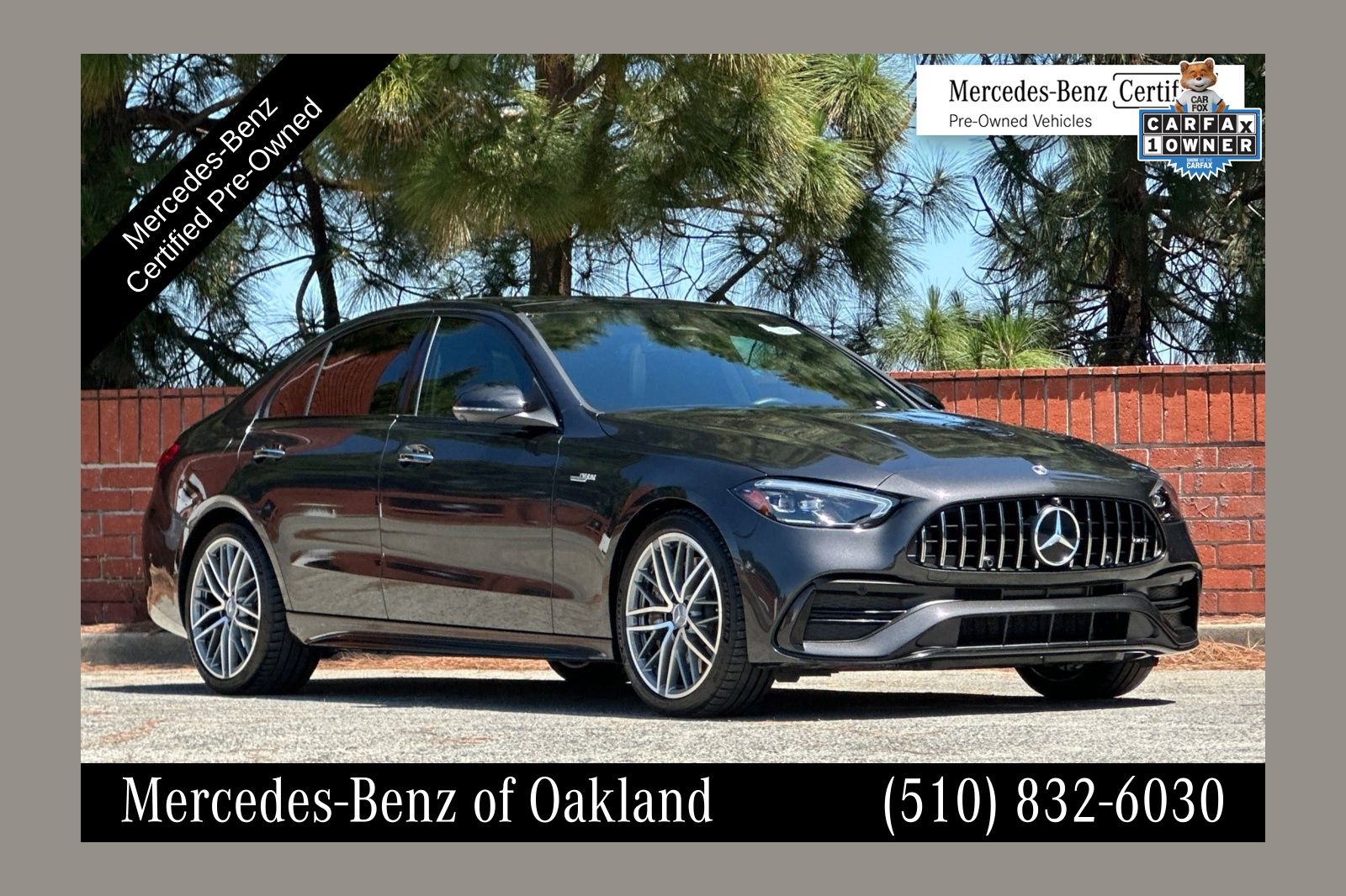 MANUFAKTUR Graphite Gray Magno 2023 Mercedes-Benz C-Class AMG C 43 4MATIC Convertible All-Wheel Drive 9-Speed Automatic