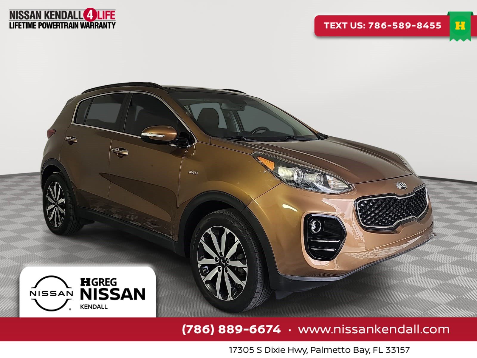 Red (Burnished Copper) 2018 Kia Sportage SUV / Crossover All-Wheel Drive 6-Speed Automatic Overdrive