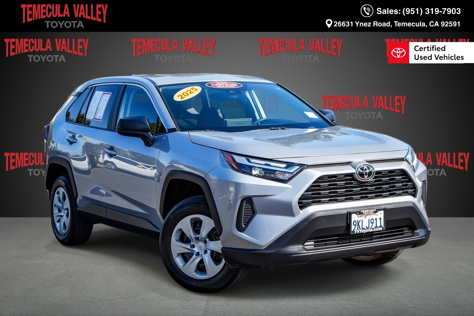 Silver Sky Metallic 2025 Toyota RAV4 LE FWD SUV / Crossover Front-Wheel Drive 8-Speed Automatic