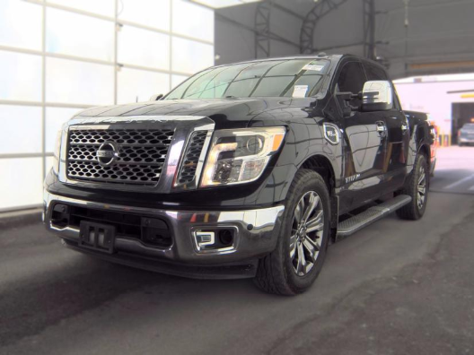Gray (Magnetic Black) 2017 Nissan Titan Pickup Truck 4X2 7-Speed Automatic