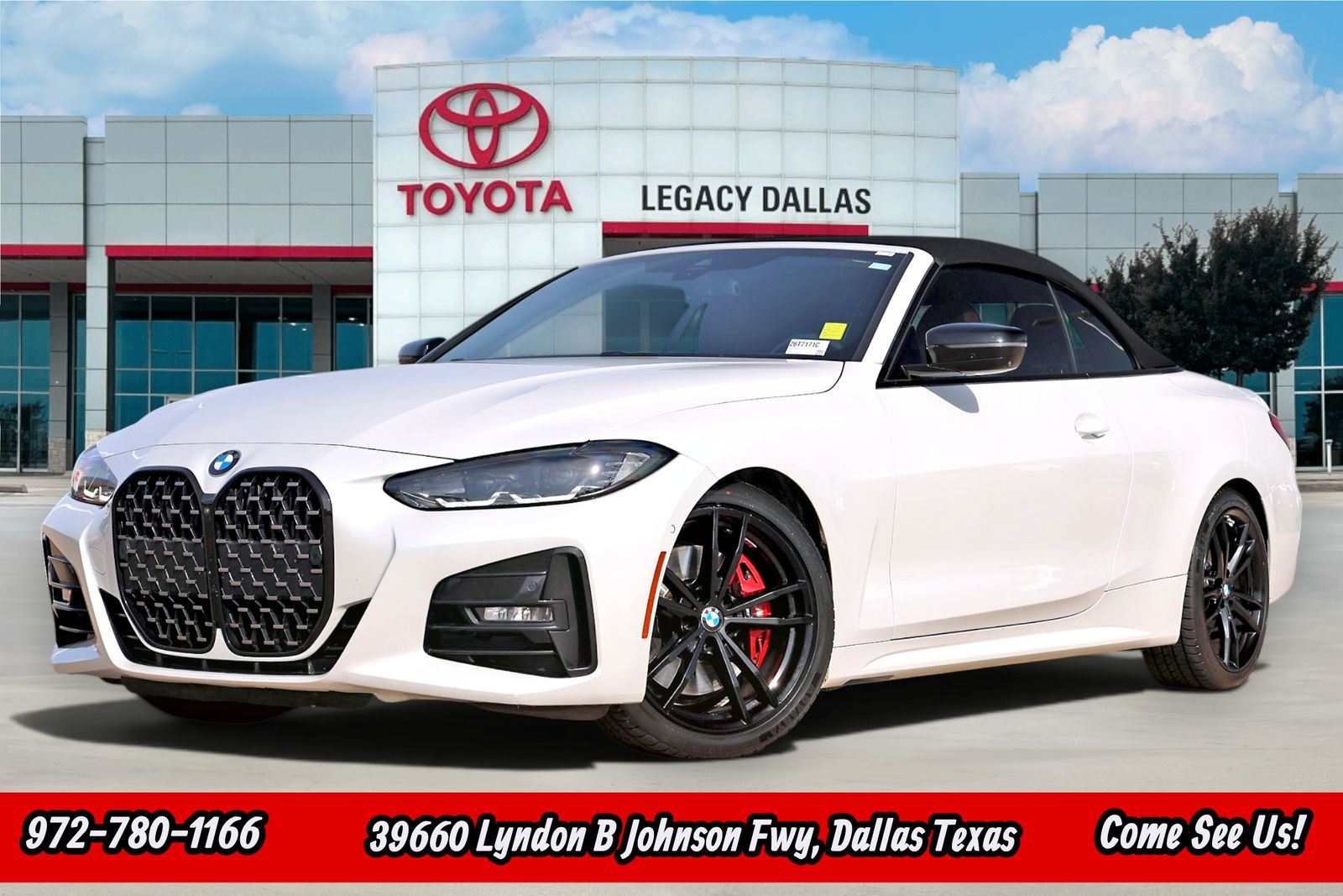 Mineral White Metallic 2024 BMW 4 Series Convertible Rear-Wheel Drive 8-Speed Automatic