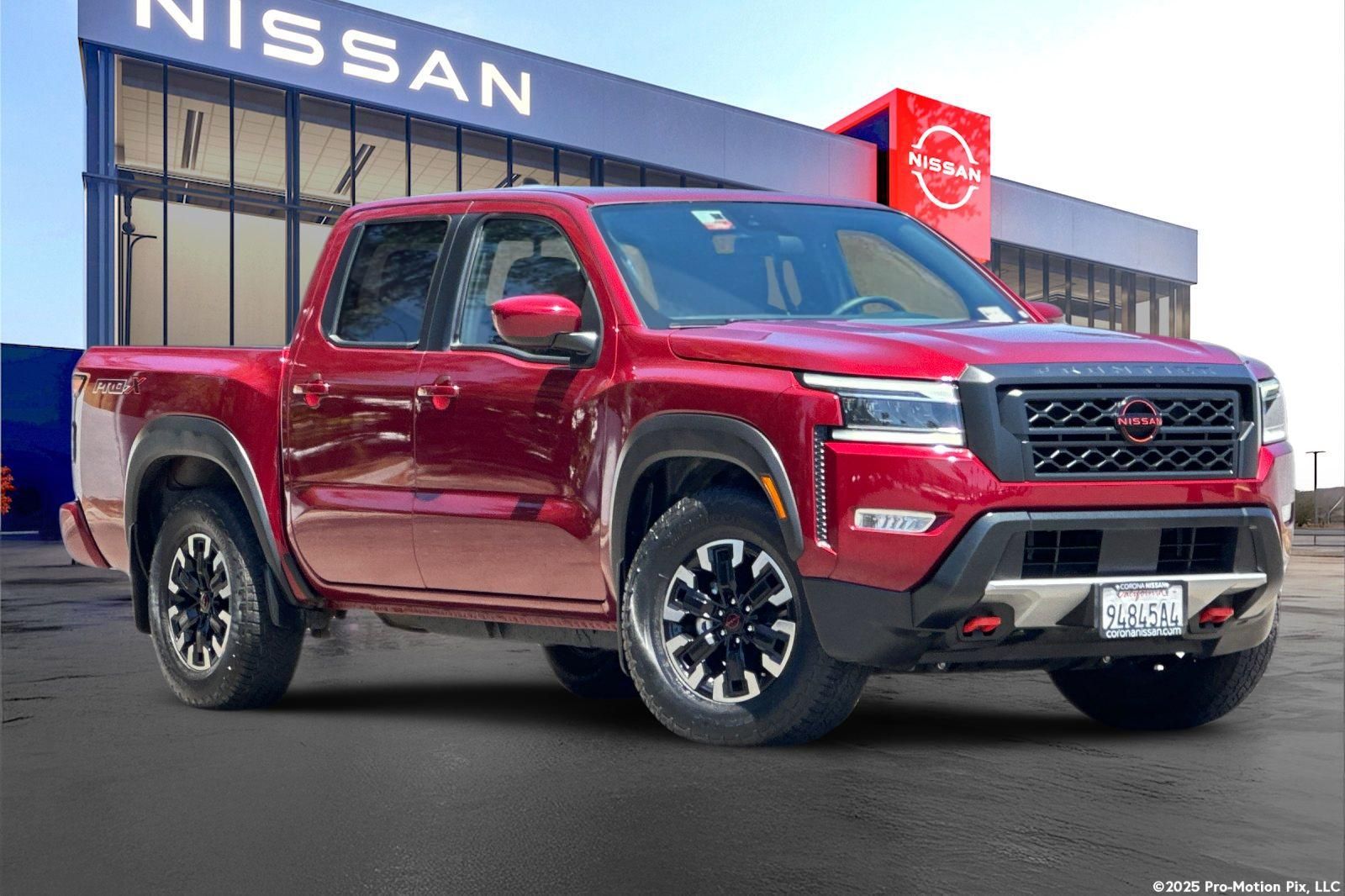 Cardinal Red Metallic 2024 Nissan Frontier Pickup Truck 4X2 9-Speed Automatic Overdrive