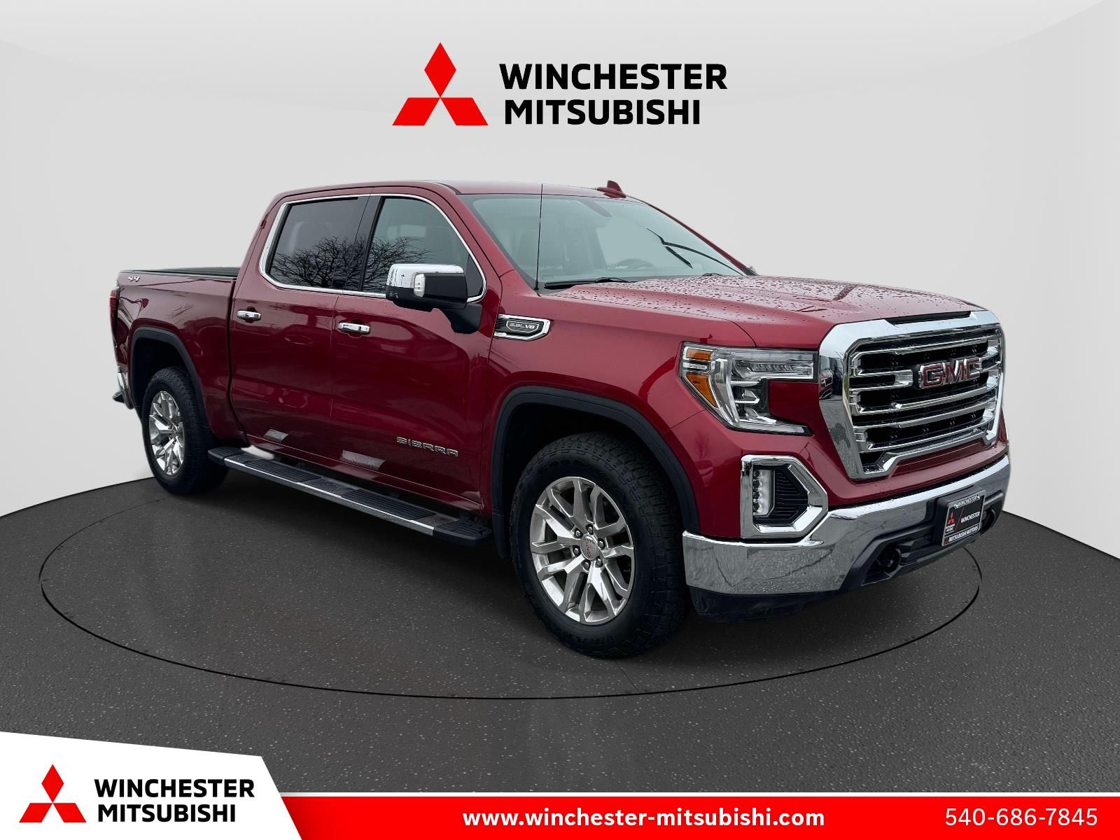 Red Quartz Tintcoat 2020 GMC Sierra 1500 SLT Crew Cab 4WD Pickup Truck Four-Wheel Drive Automatic
